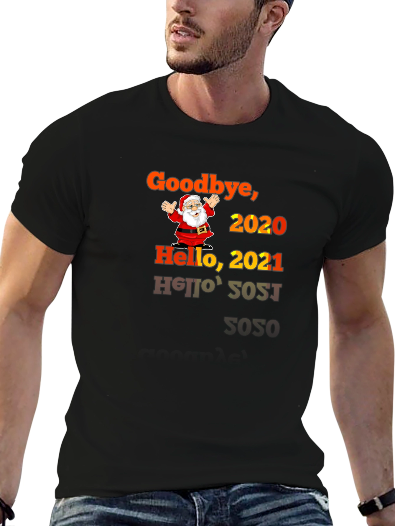 Goodbye 2020 Hello 2021 Santa T-Shirt