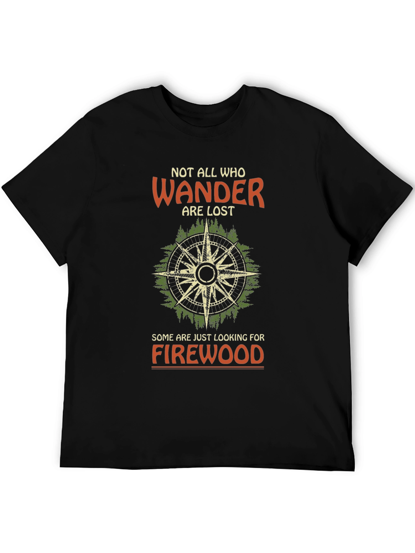 Wanderer Firewood Compass Graphic Tee