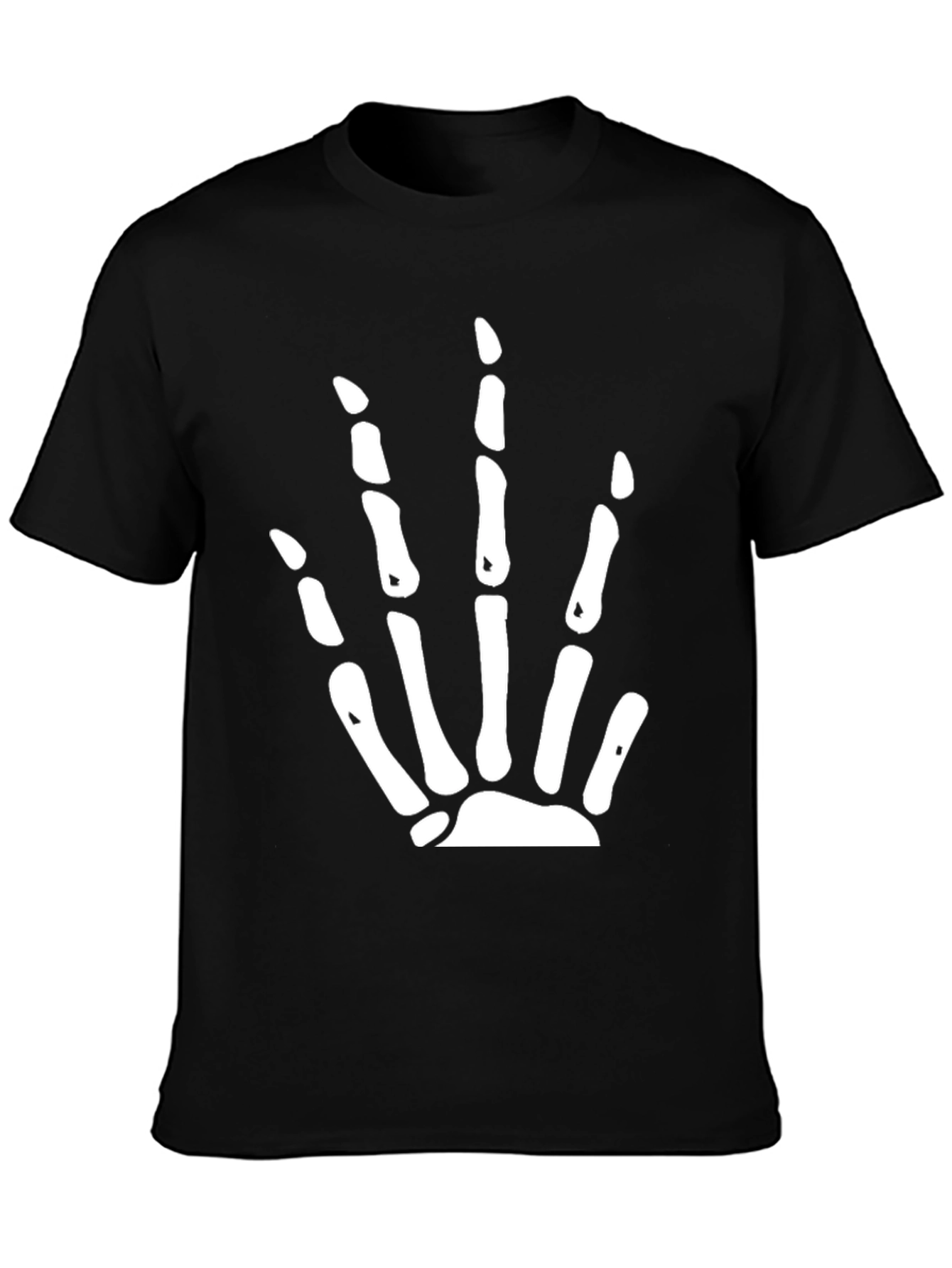 Skeleton Hand Graphic Black T-Shirt