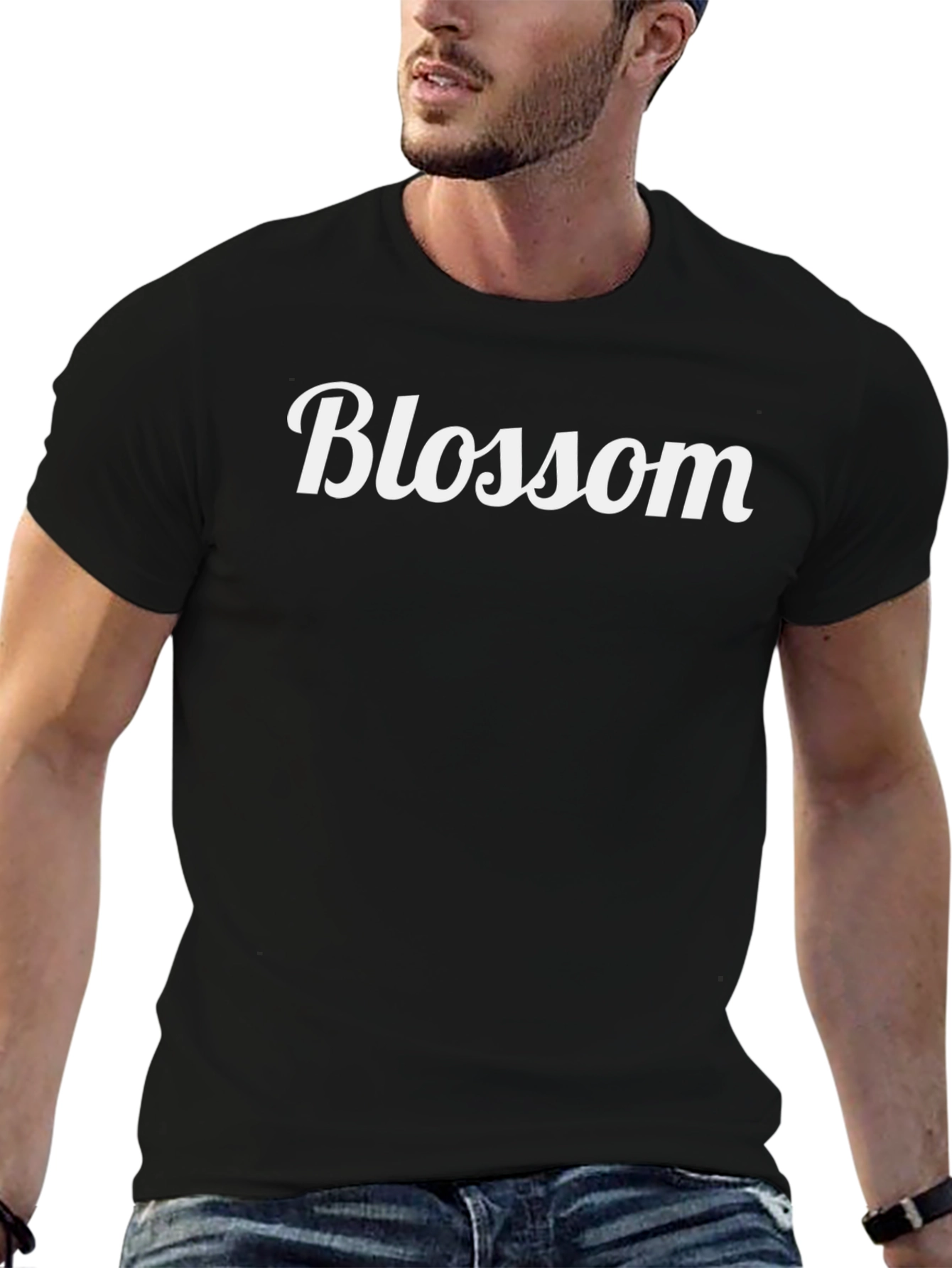 Blossom Graphic T-Shirt - Classic Crew Neck Tee