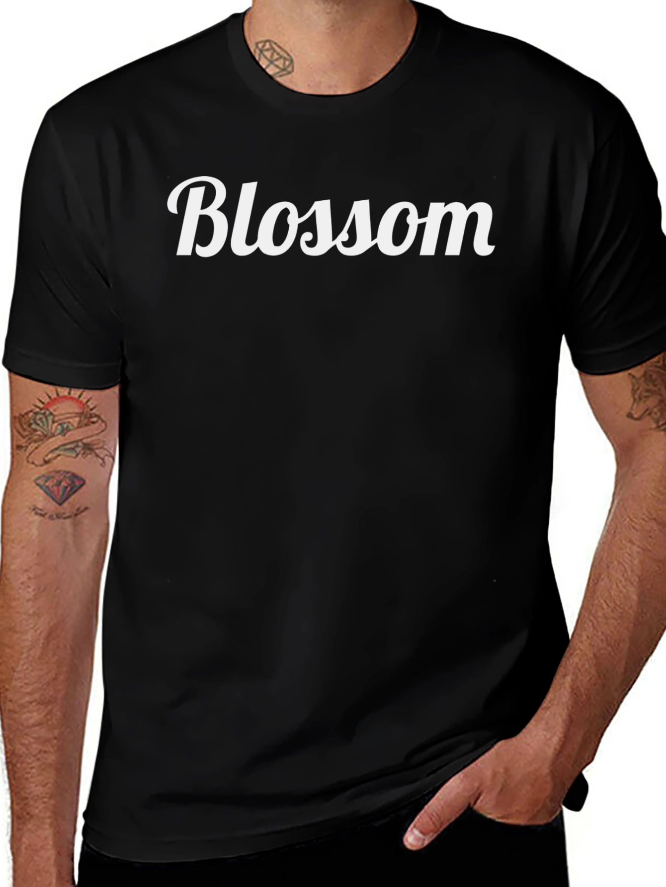 Blossom Graphic T-Shirt - Classic Crew Neck Tee