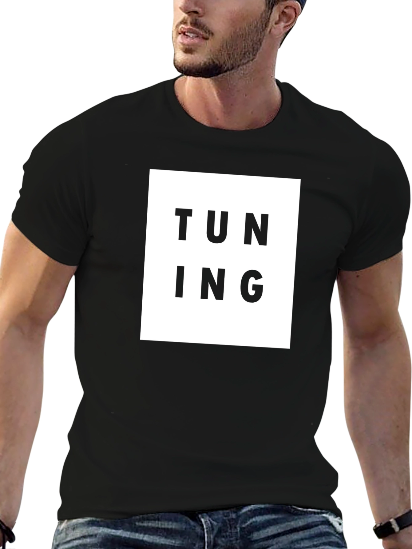 Tuning Graphic T-Shirt - Black