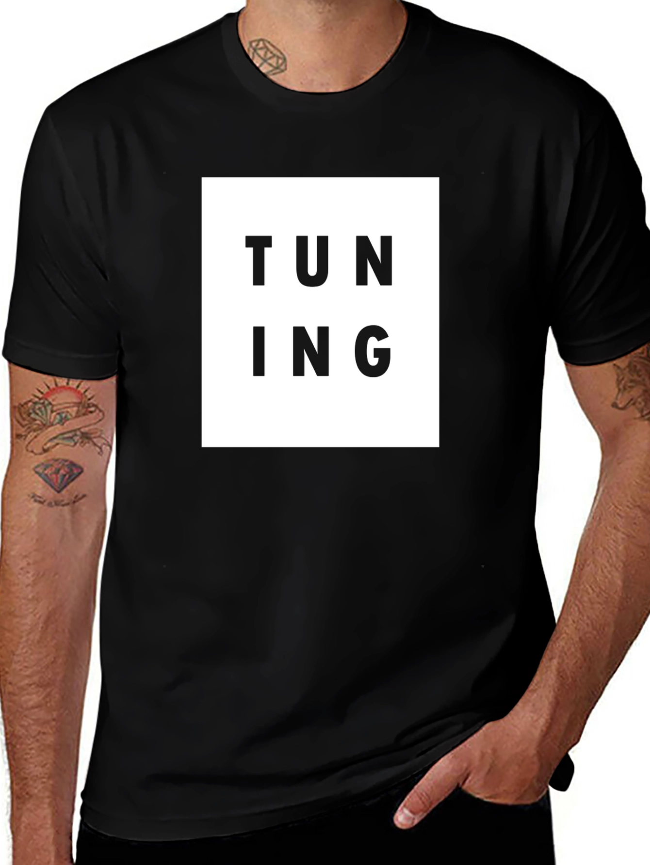 Tuning Graphic T-Shirt - Black