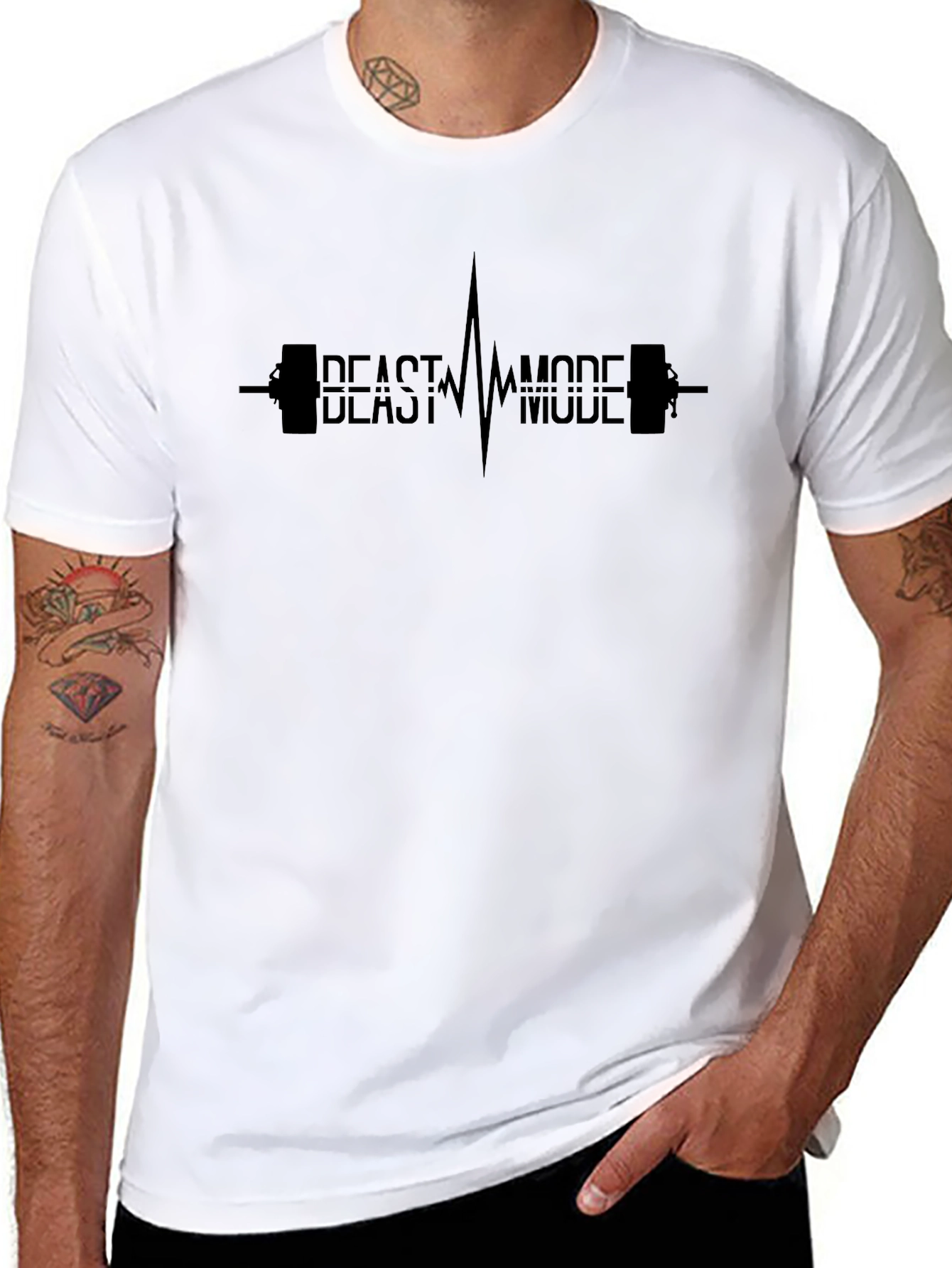 Beast Mode Fitness Graphic Tee - Black