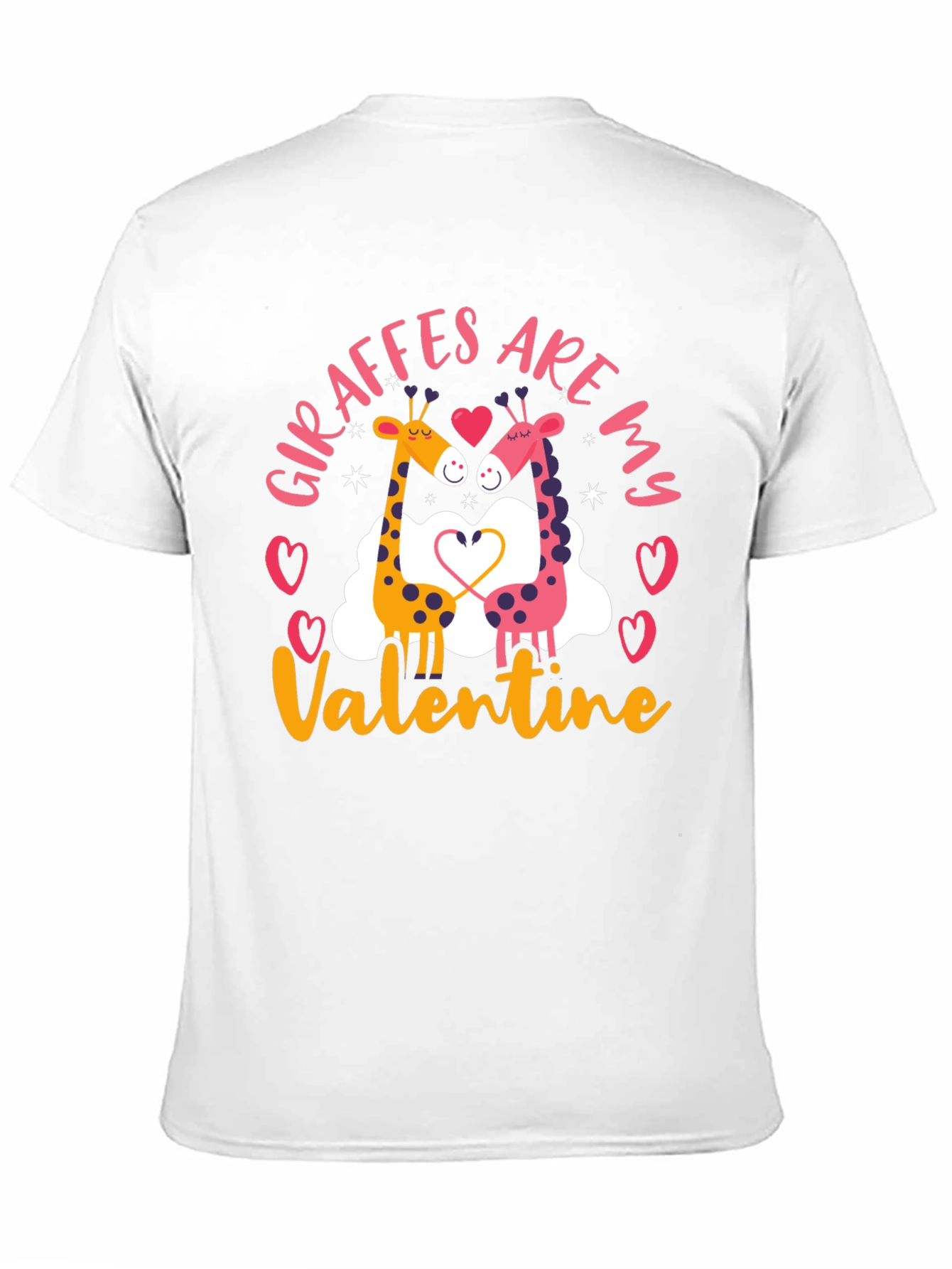 Giraffe Valentines Day T-Shirt
