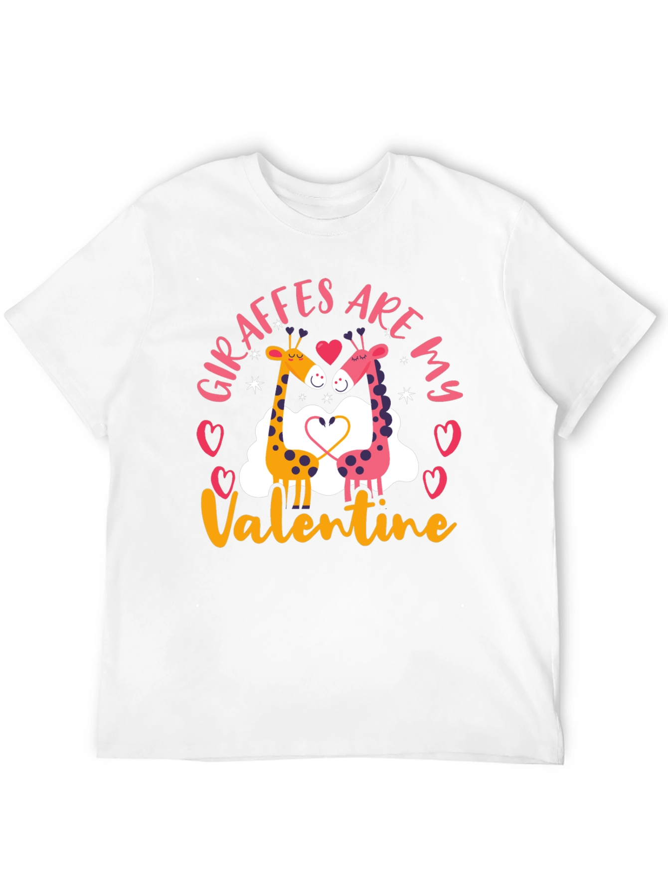 Giraffe Valentines Day T-Shirt