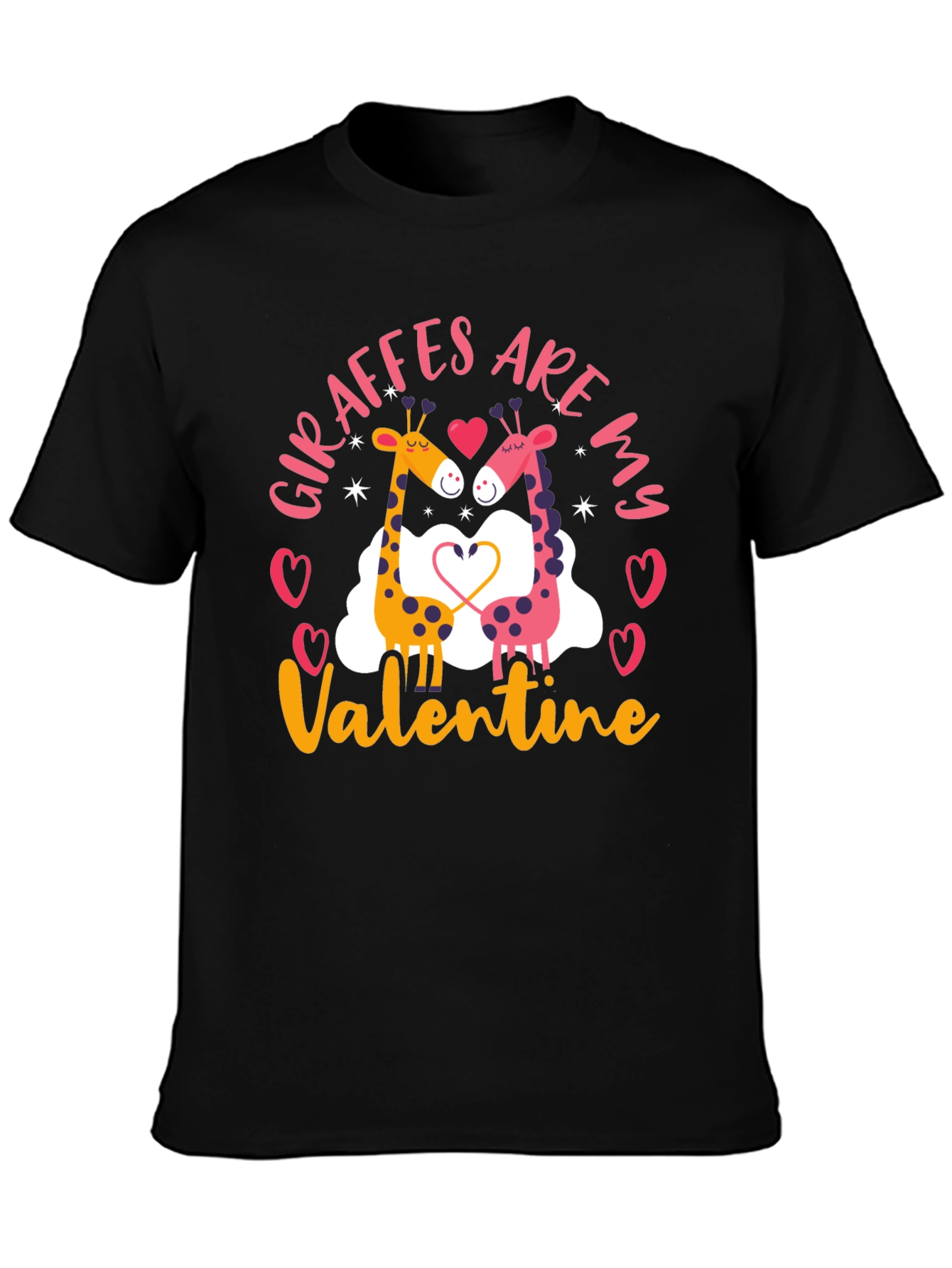 Giraffe Valentines Day T-Shirt