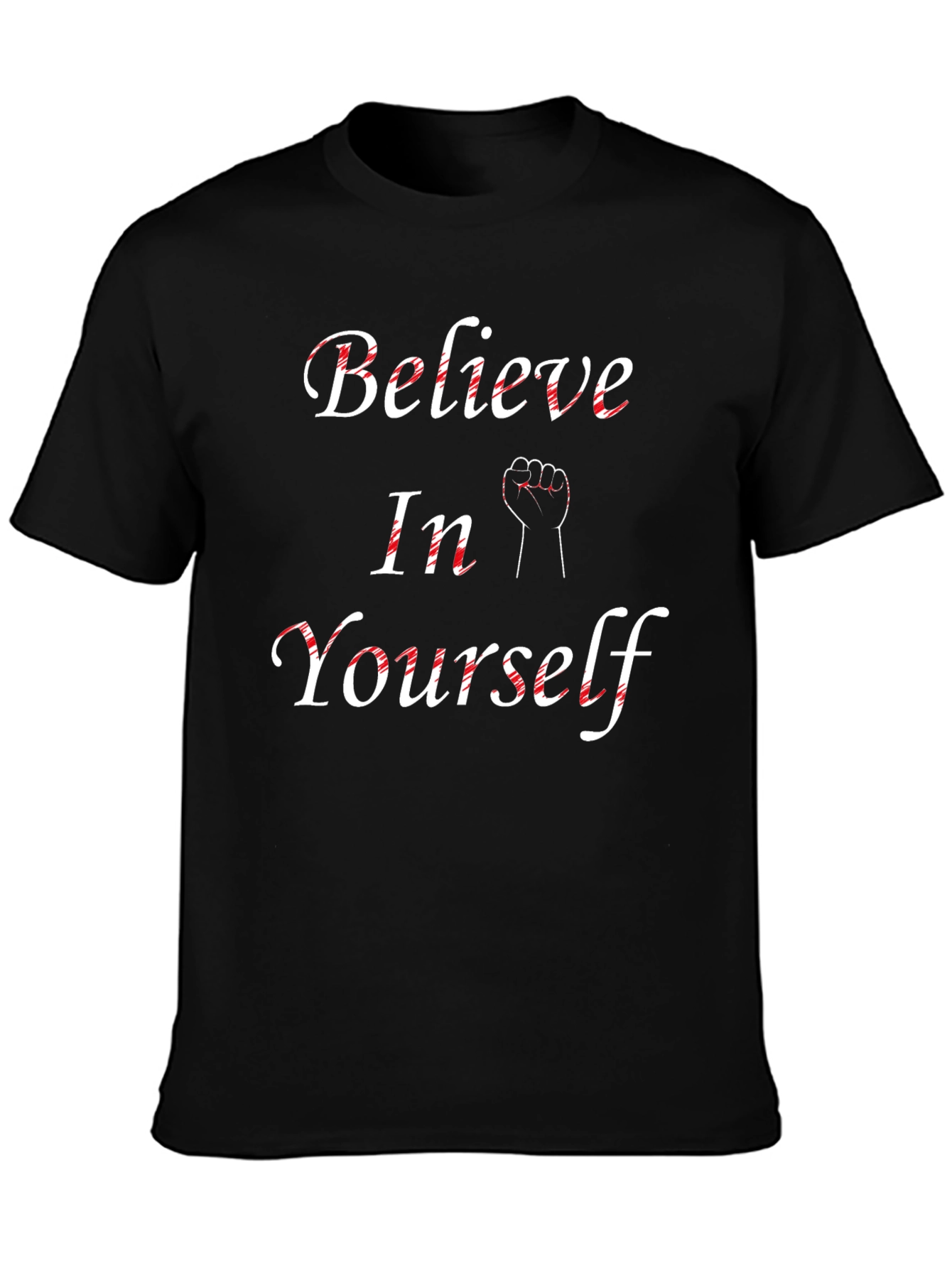 Believe In Yourself Black Graphic Tee