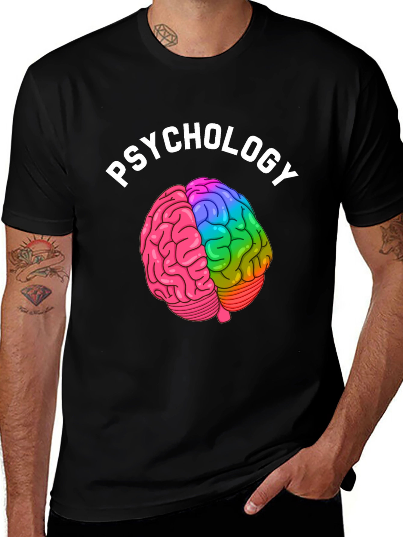 Psychology Brain Graphic T-Shirt