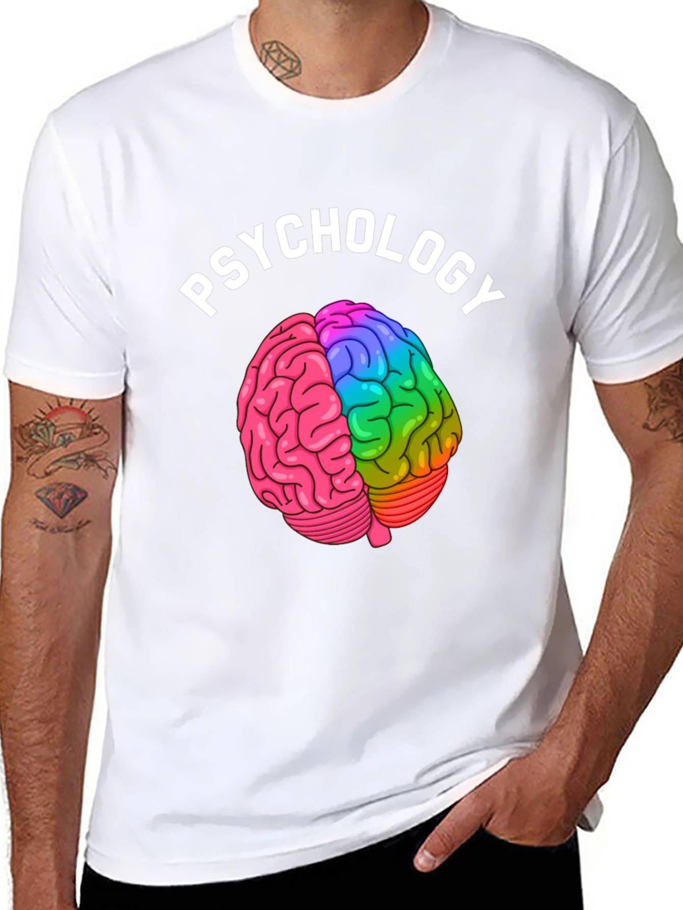 Psychology Brain Graphic T-Shirt