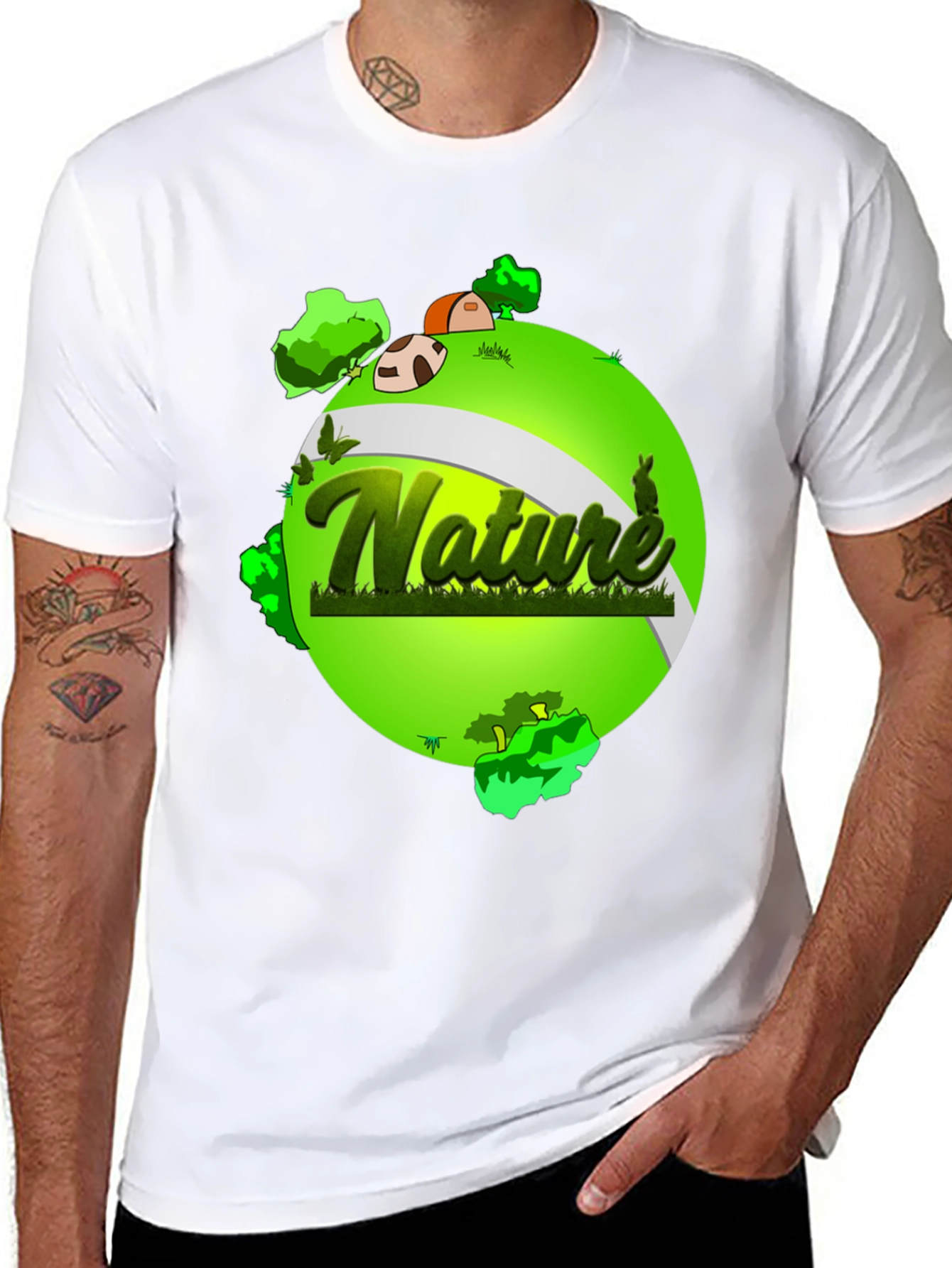 Nature Graphic T-Shirt - Earth Design