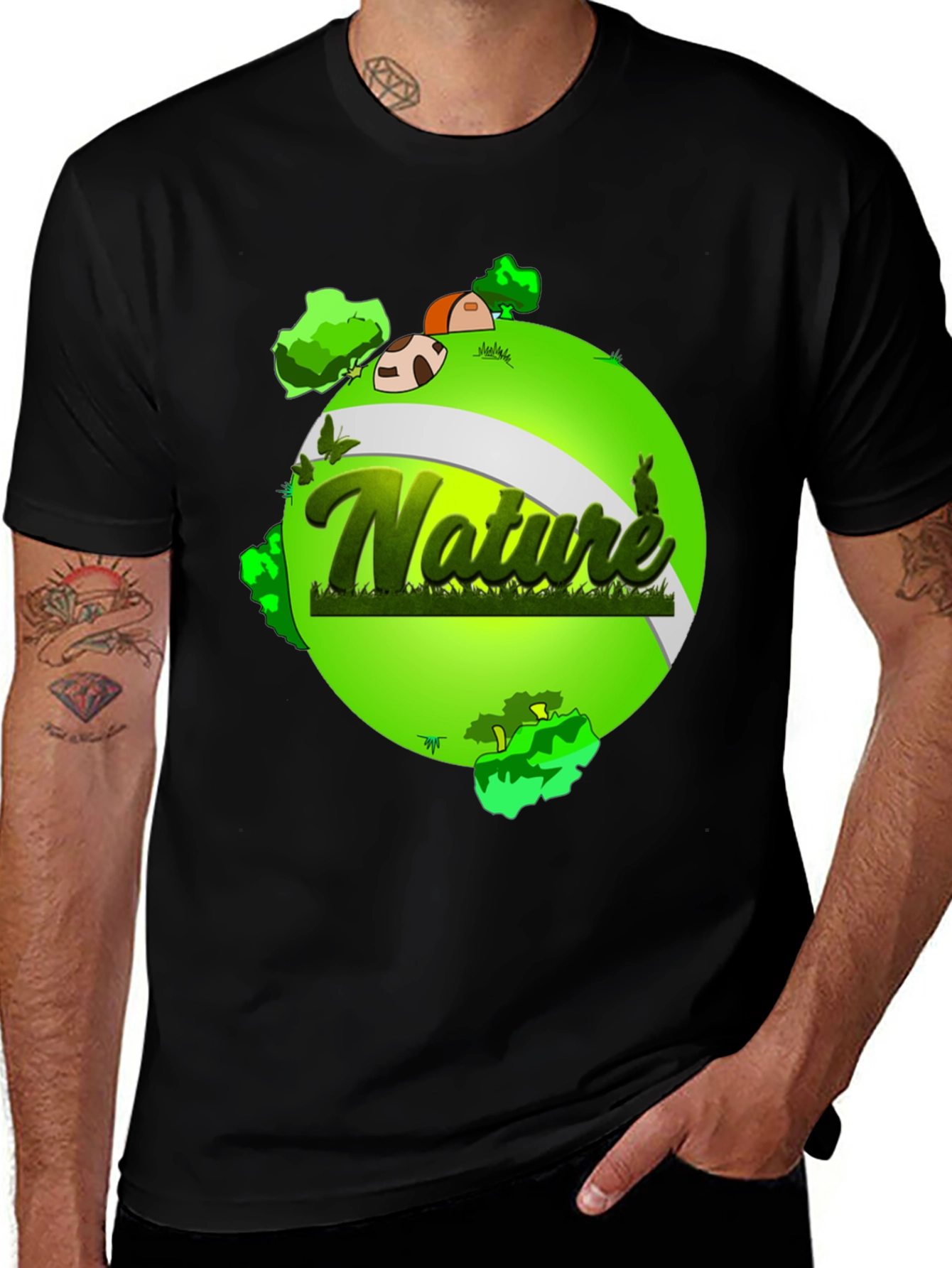 Nature Graphic T-Shirt - Earth Design
