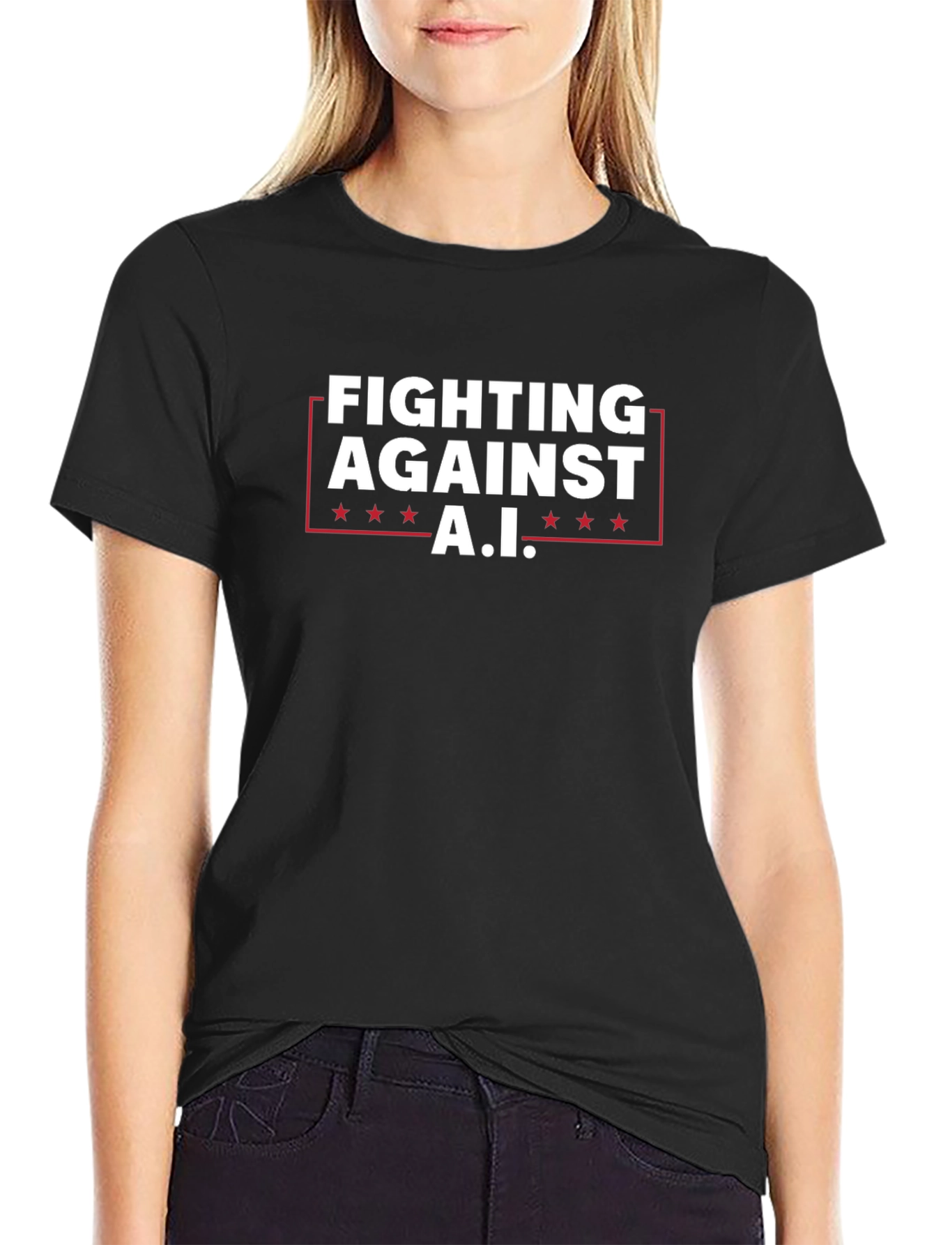 Fighting Against A.I. Graphic T-Shirt