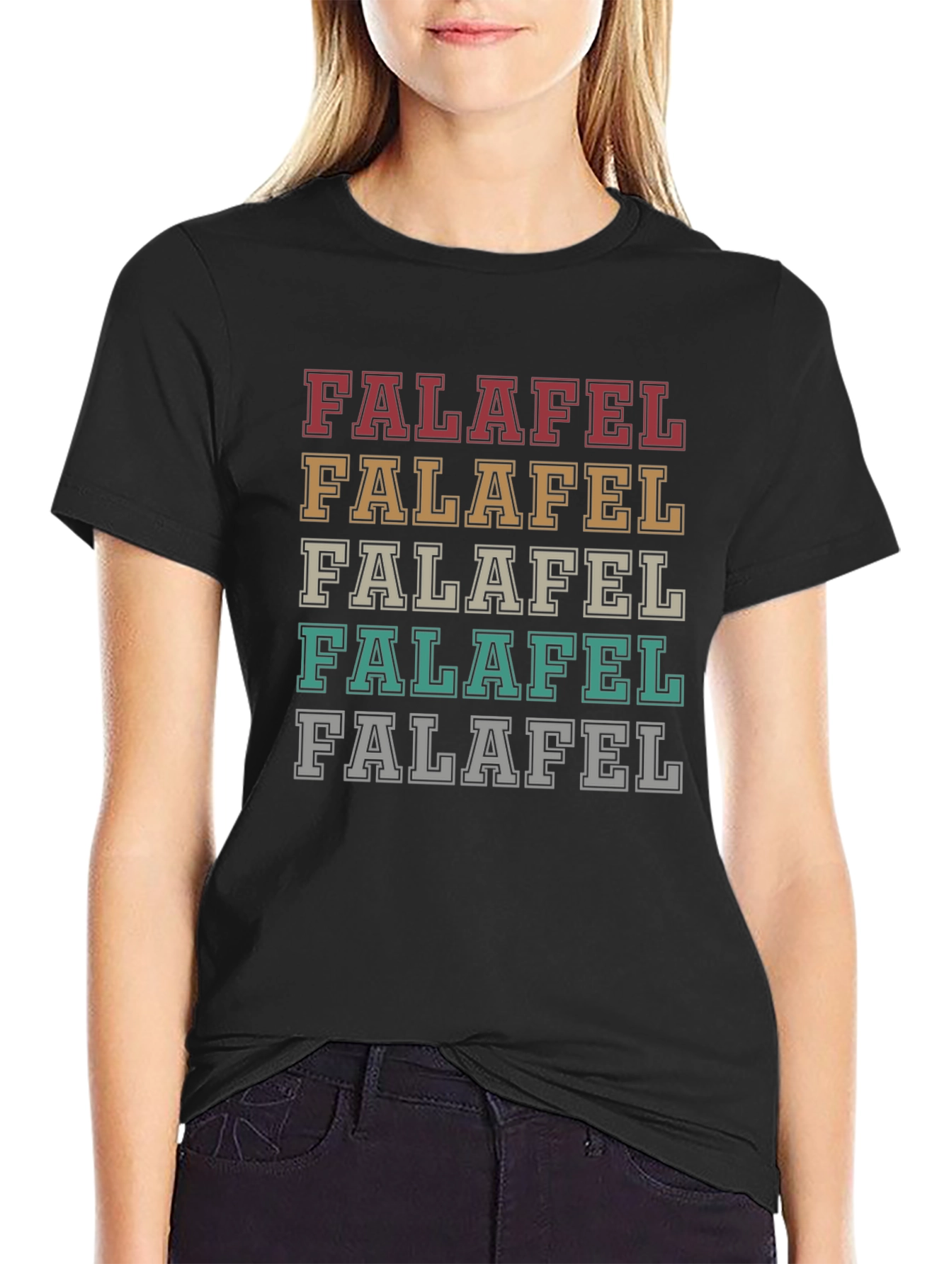 Falafel Stacked Graphic Tee - Stylish & Unique T-Shirt