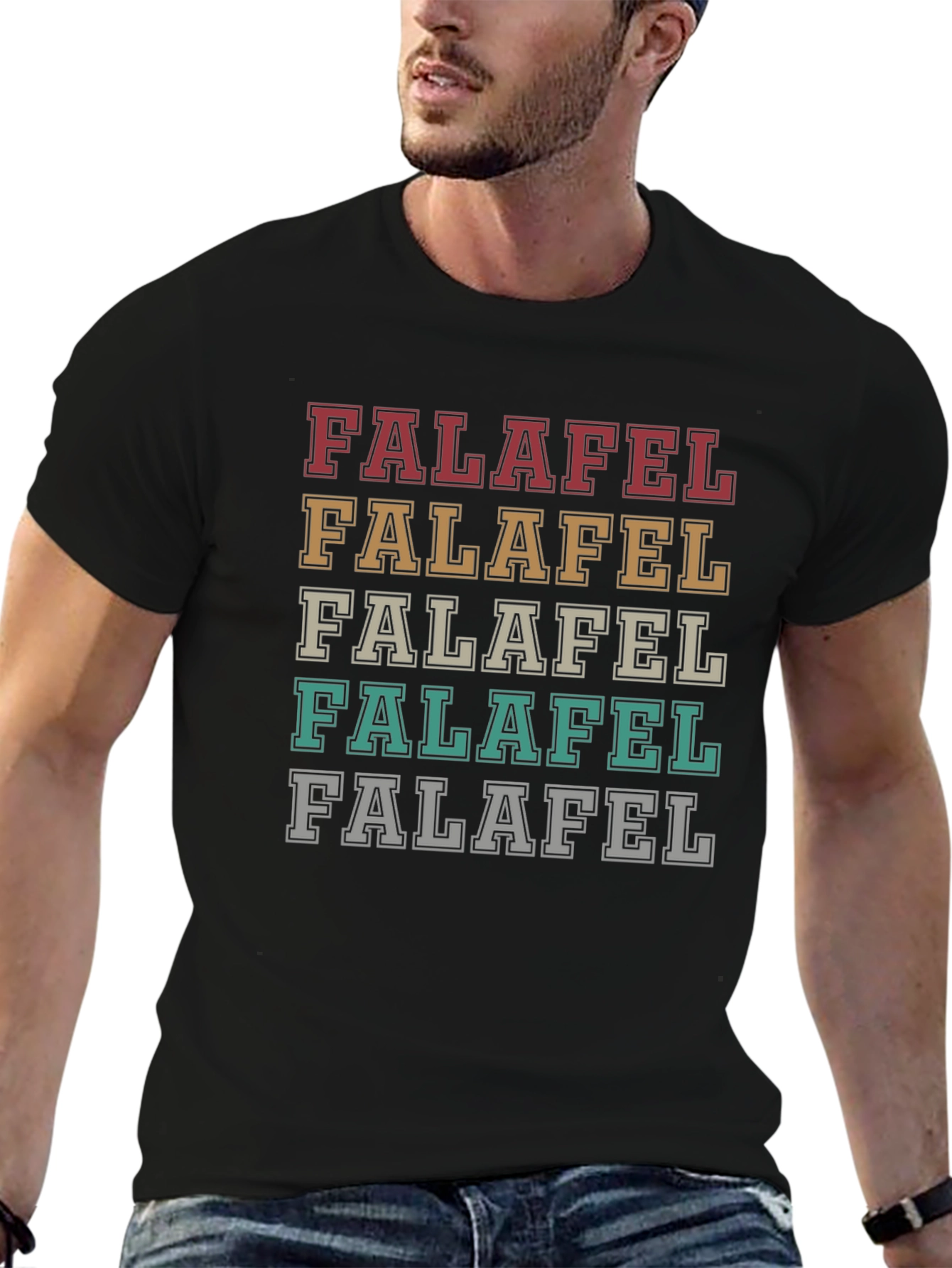 Falafel Stacked Graphic Tee - Stylish & Unique T-Shirt