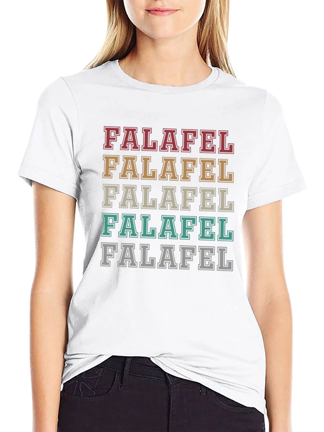 Falafel Stacked Graphic Tee - Stylish & Unique T-Shirt