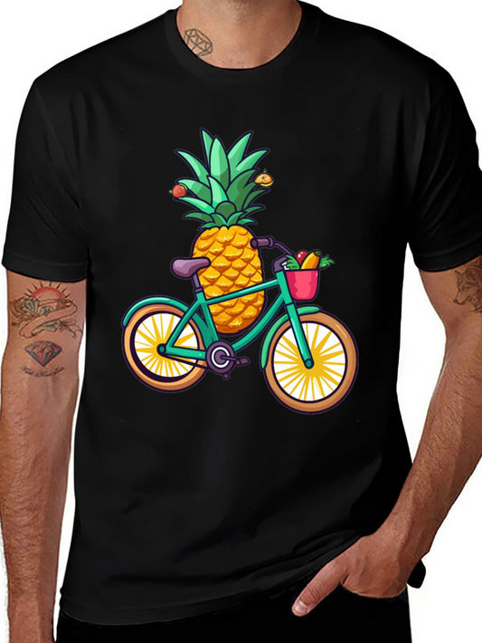 Pineapple on Bicycle Graphic Tee