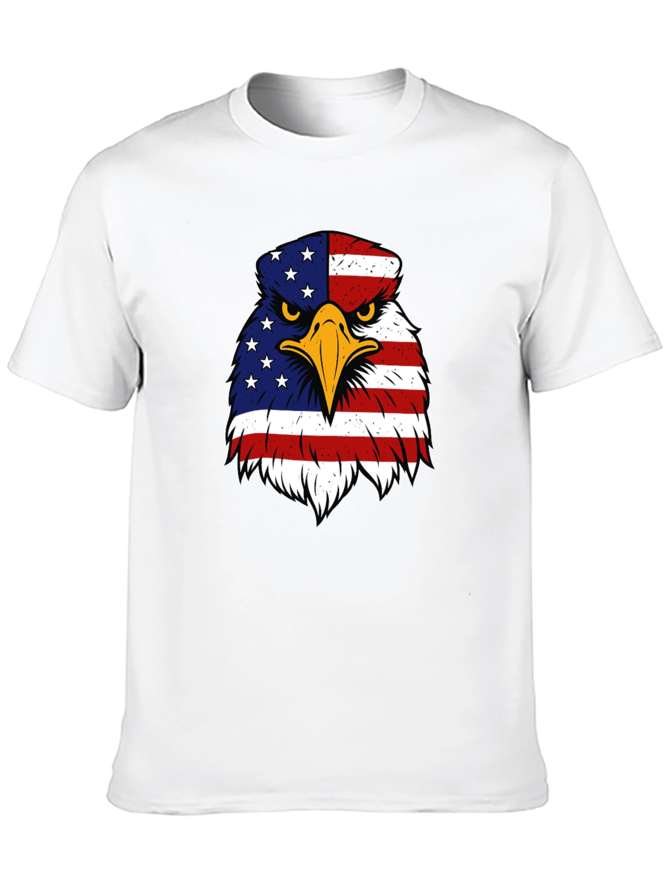 Patriotic Eagle USA Flag Graphic T-Shirt