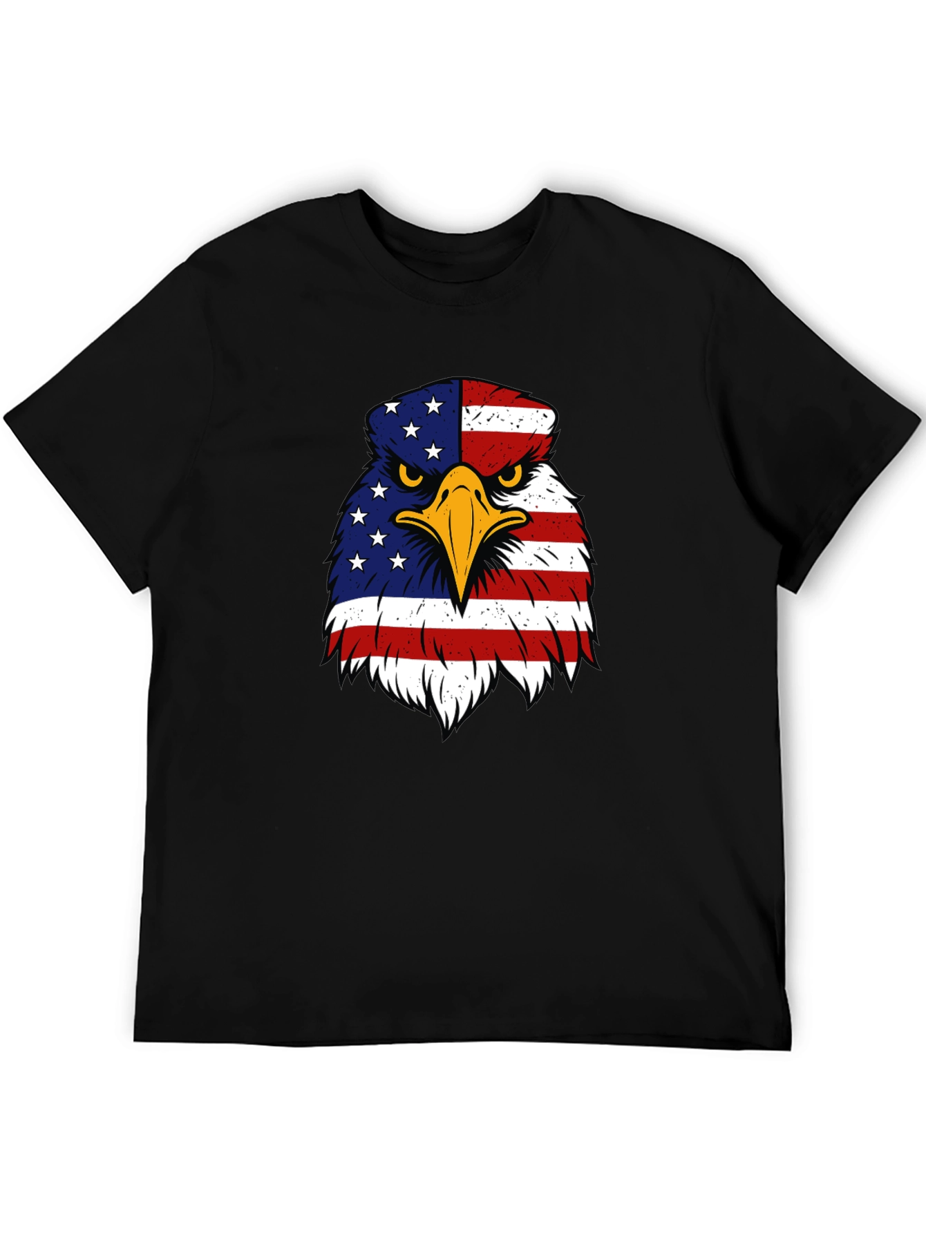 Patriotic Eagle USA Flag Graphic T-Shirt