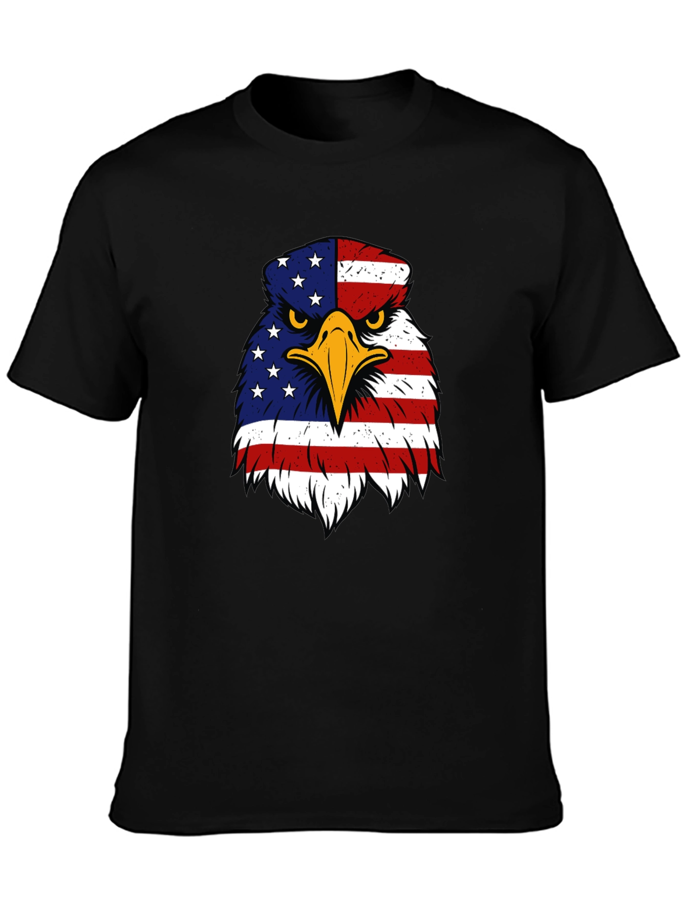 Patriotic Eagle USA Flag Graphic T-Shirt