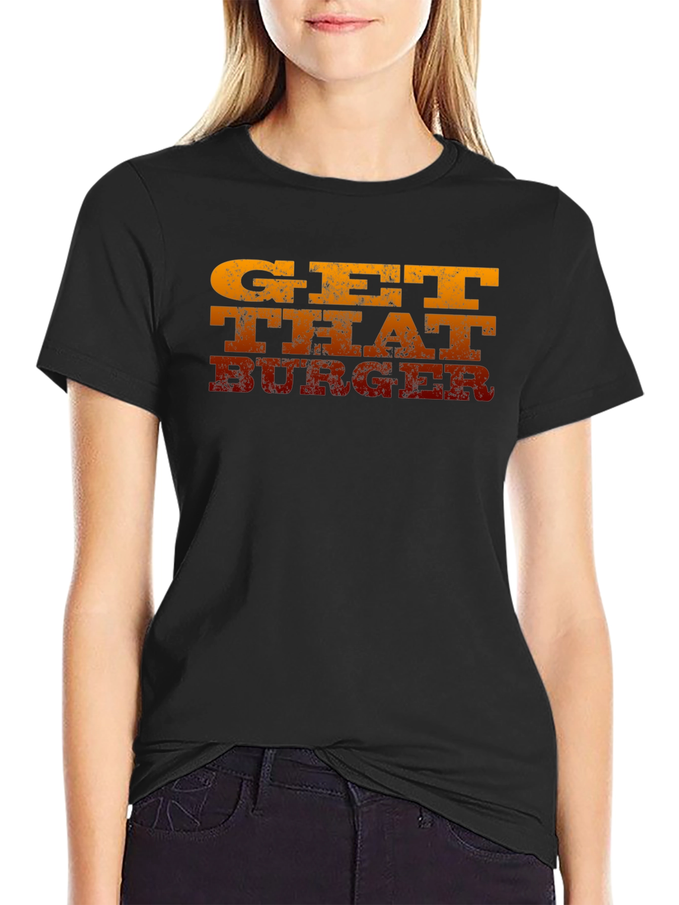 Get That Burger Mens Black Graphic Tee