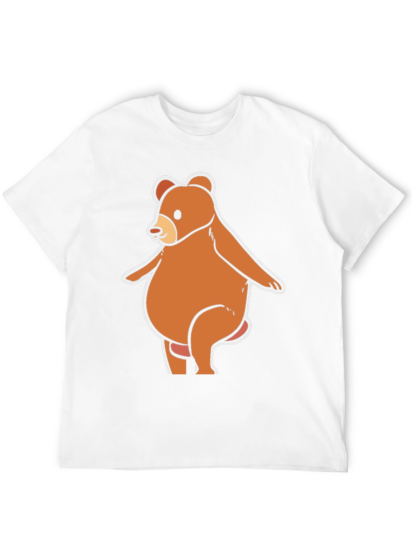 Funny Bear Graphic T-Shirt - Casual Black Tee