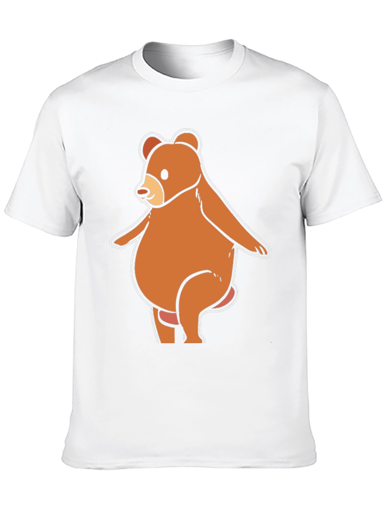 Funny Bear Graphic T-Shirt - Casual Black Tee