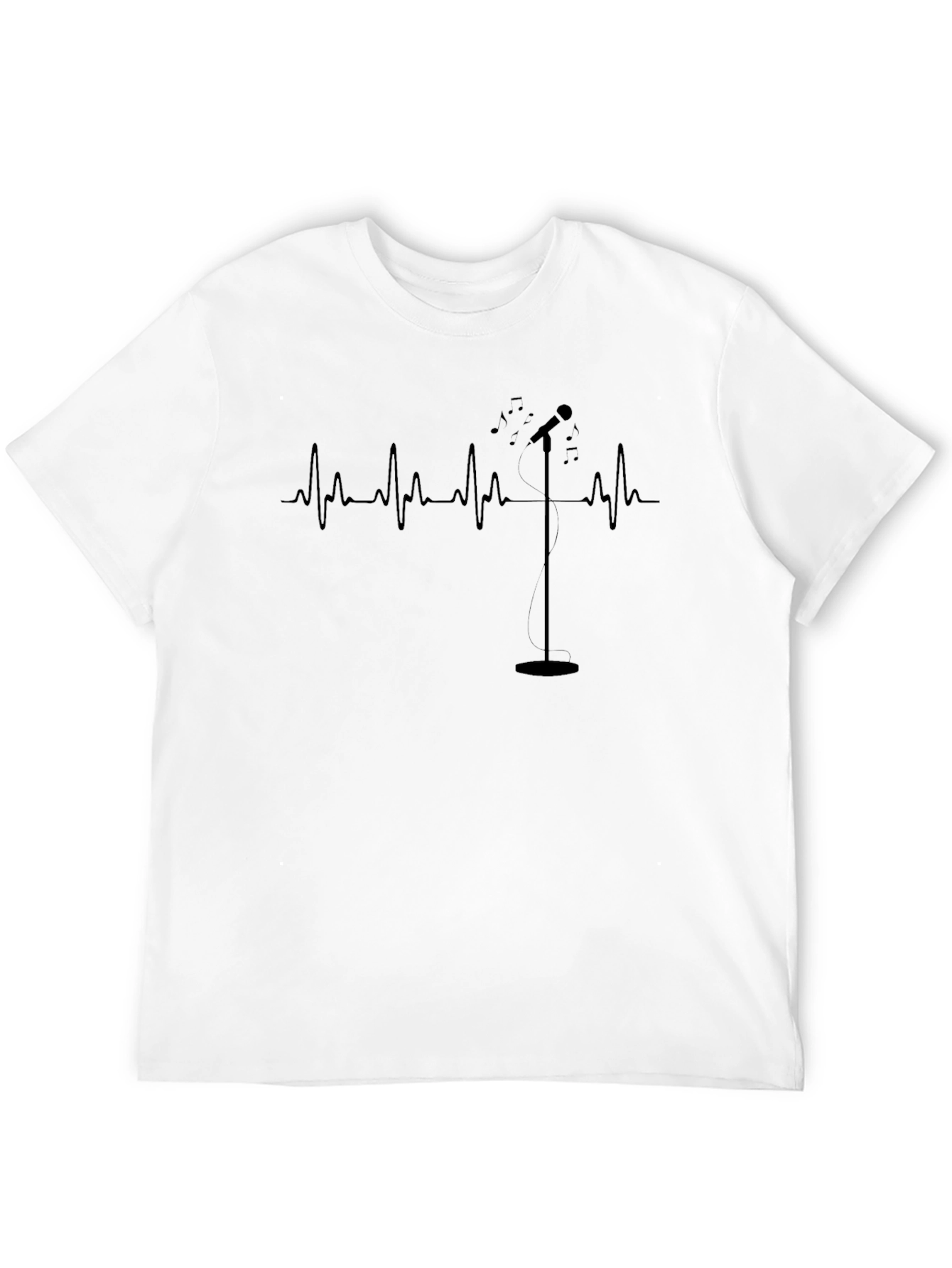 Singers Heartbeat: Musical Graphic T-Shirt
