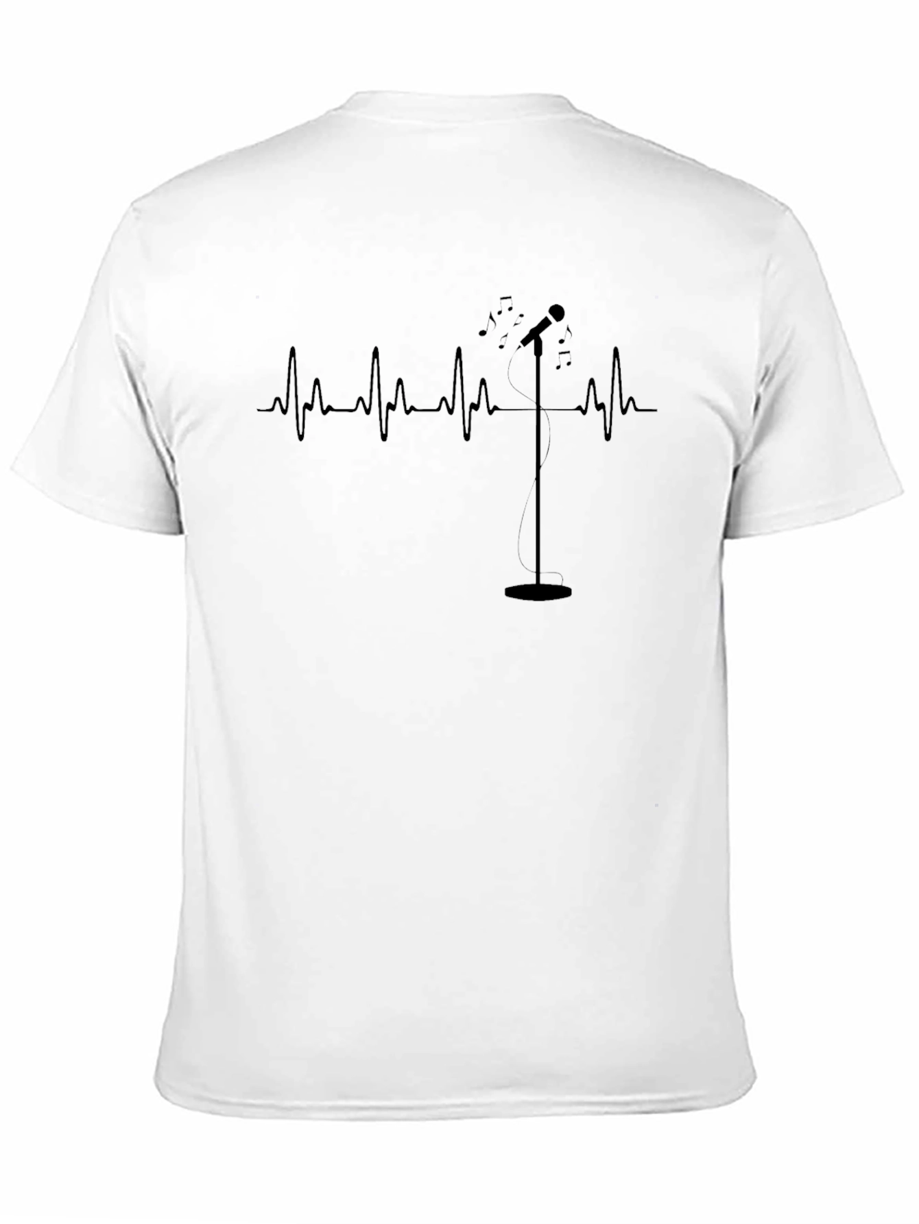Singers Heartbeat: Musical Graphic T-Shirt