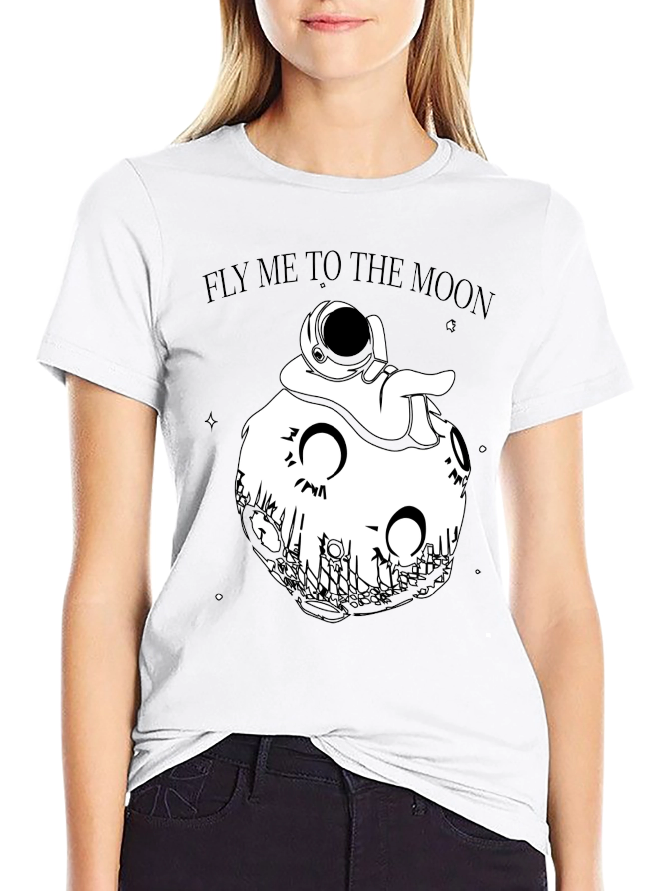 Fly Me to the Moon Graphic T-Shirt