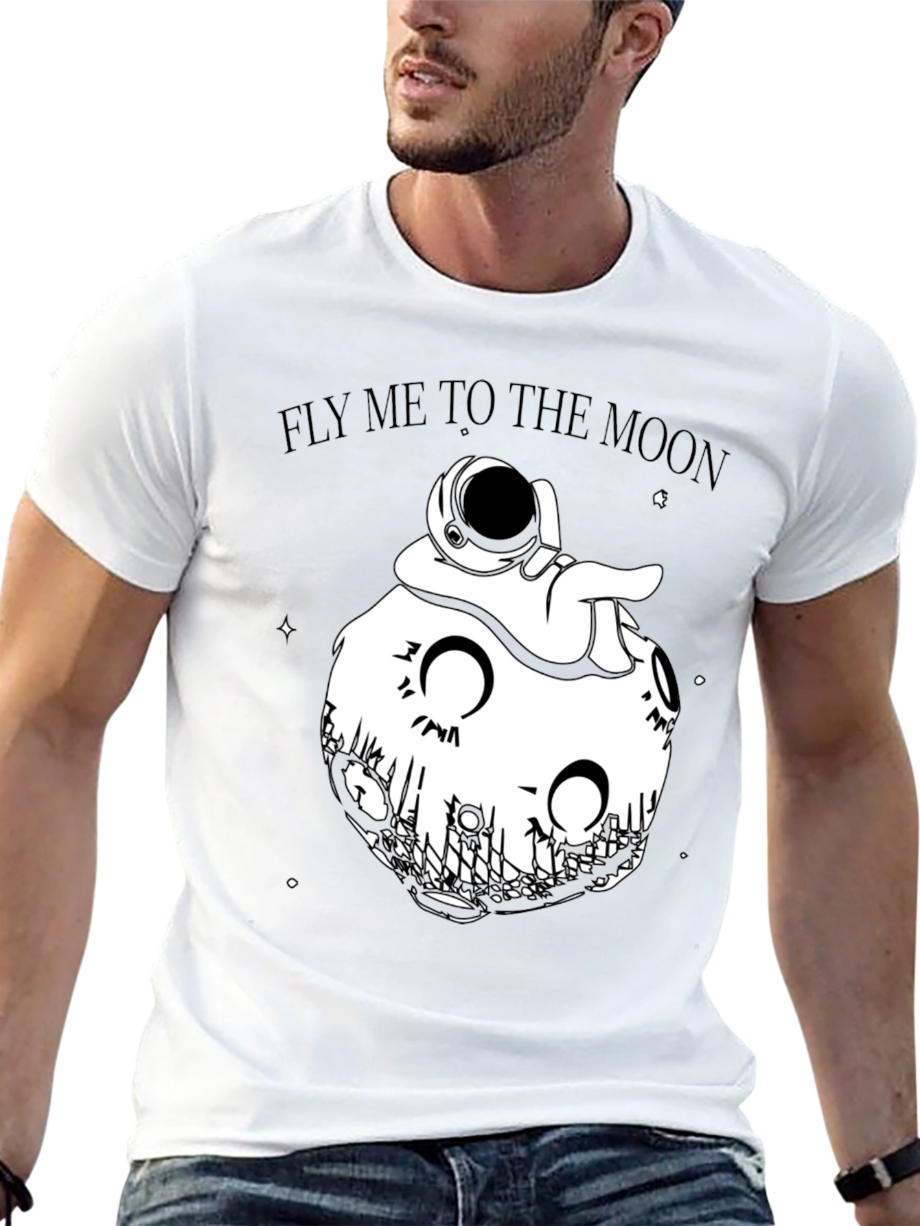 Fly Me to the Moon Graphic T-Shirt