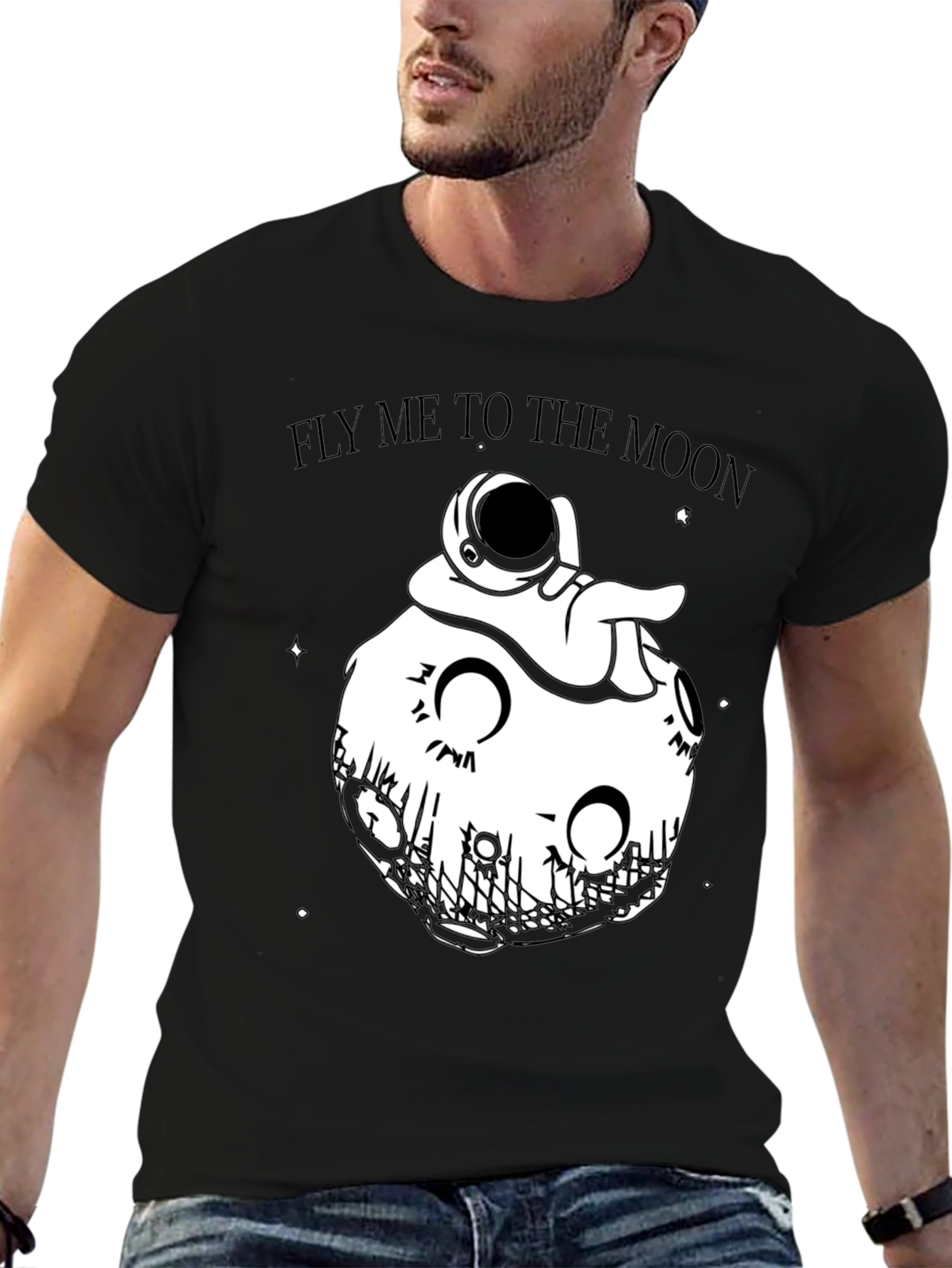 Fly Me to the Moon Graphic T-Shirt