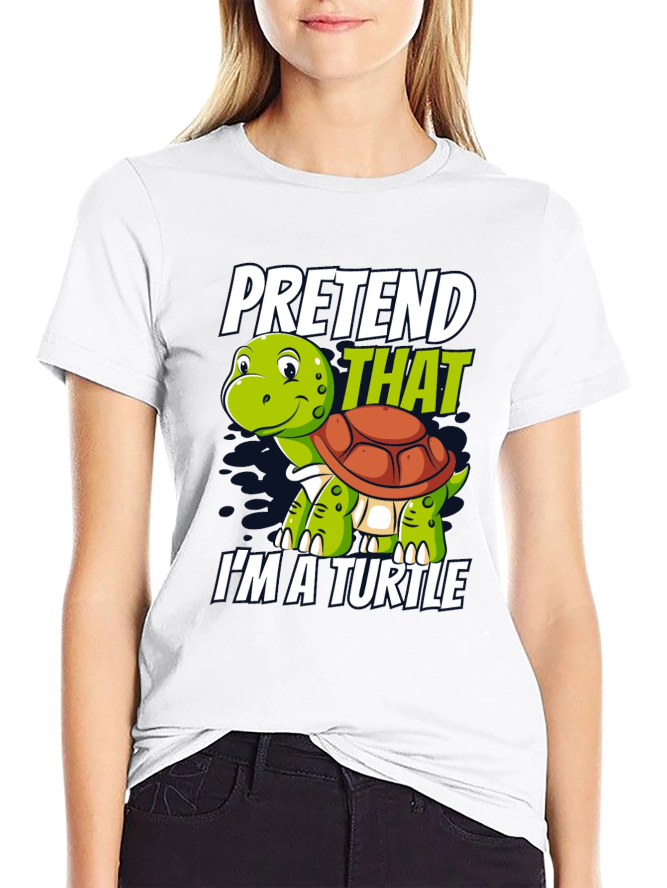 Pretend Im A Turtle Novelty T-Shirt