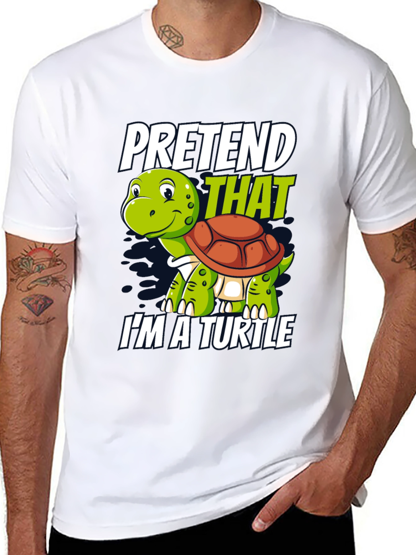Pretend Im A Turtle Novelty T-Shirt