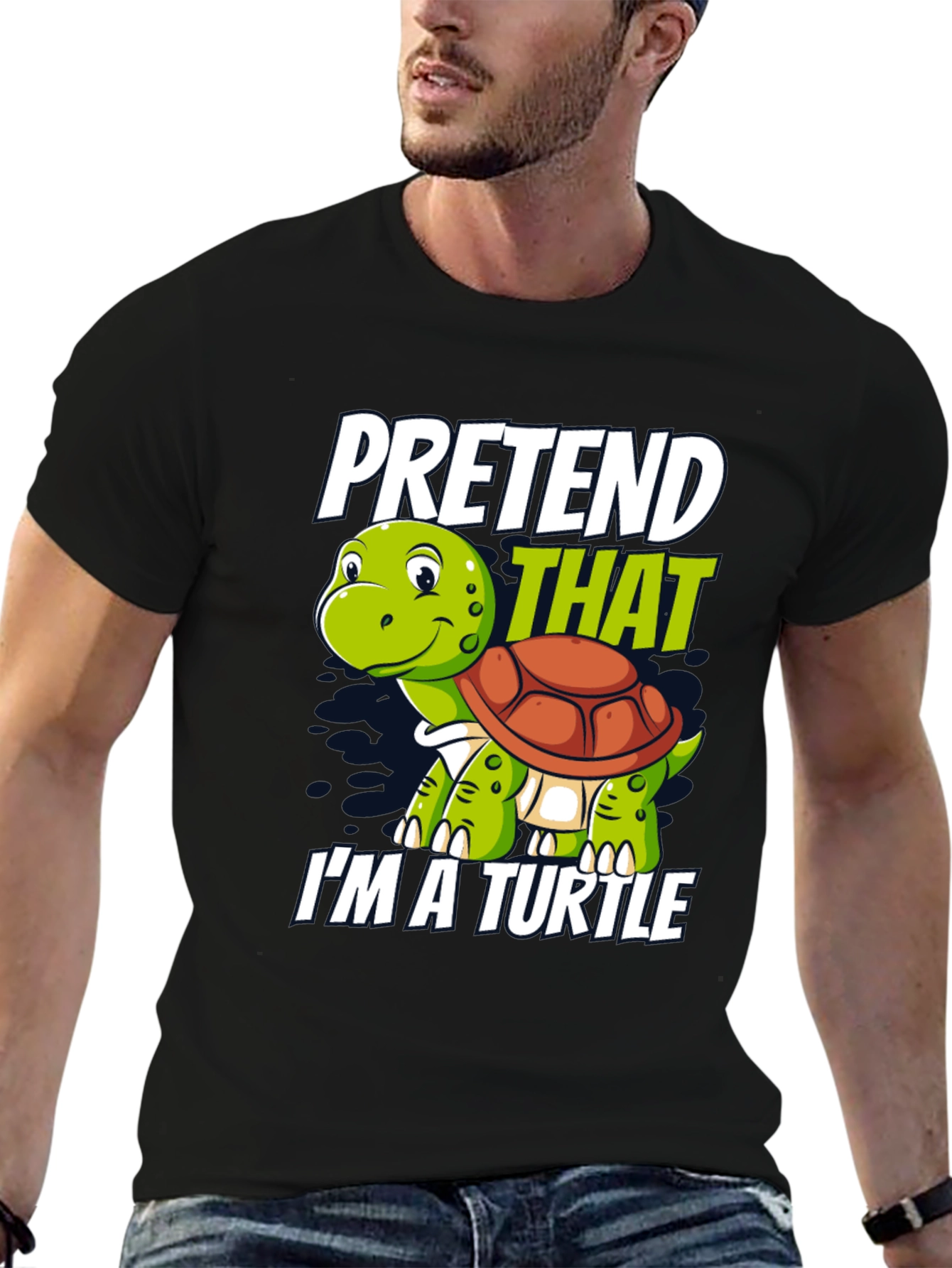 Pretend Im A Turtle Novelty T-Shirt