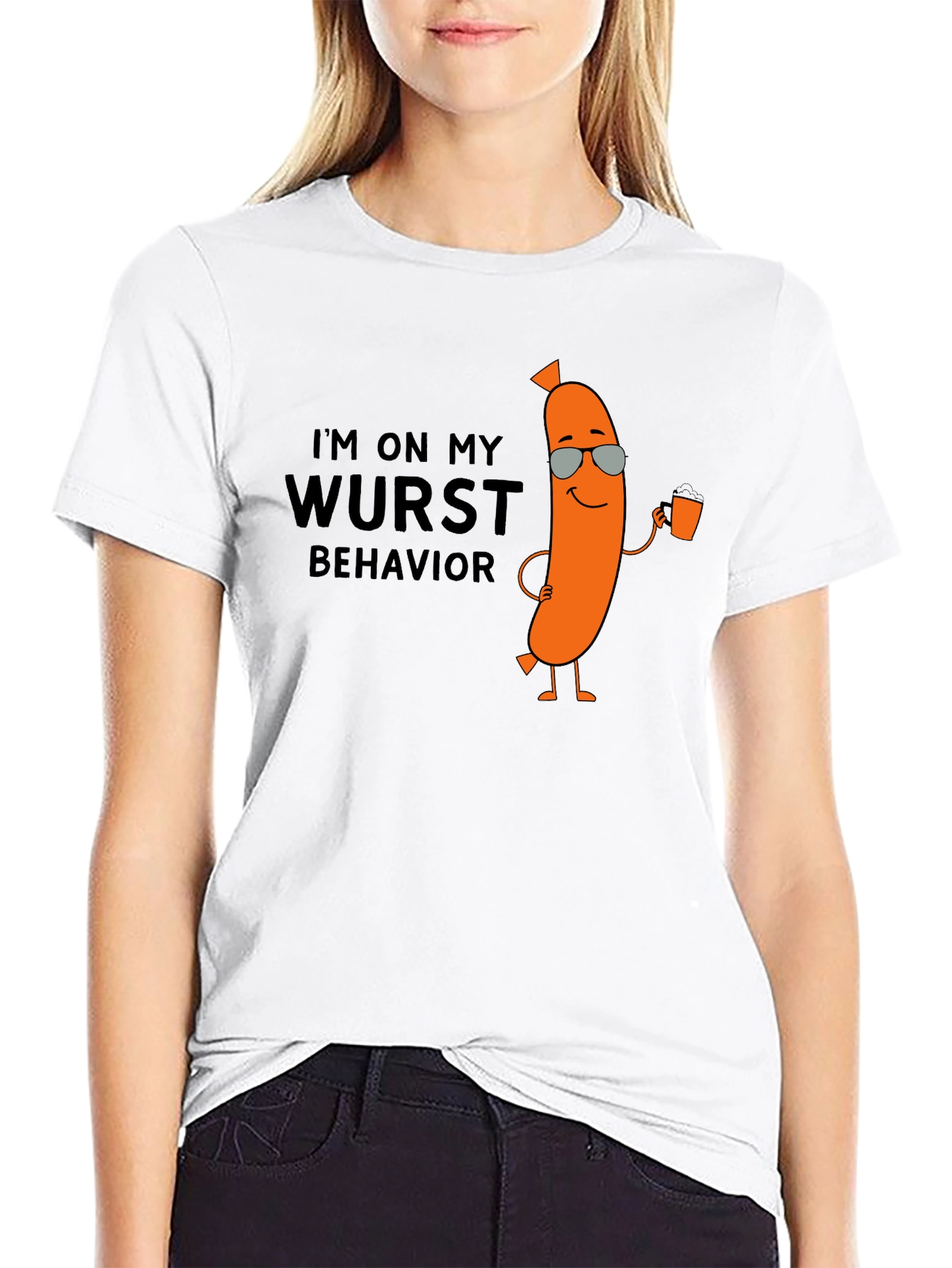 Wurst Behavior T-Shirt - Funny Sausage Tee
