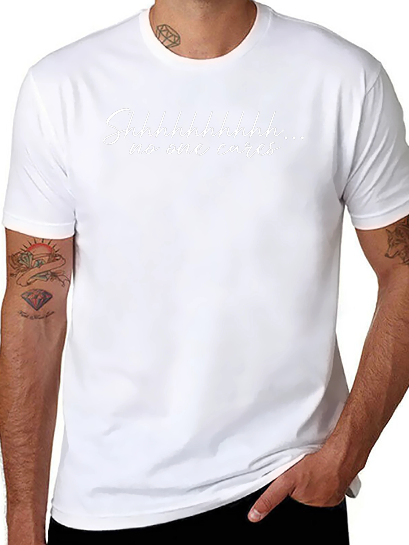 Shhhhhhhhh No One Cares Graphic Tee