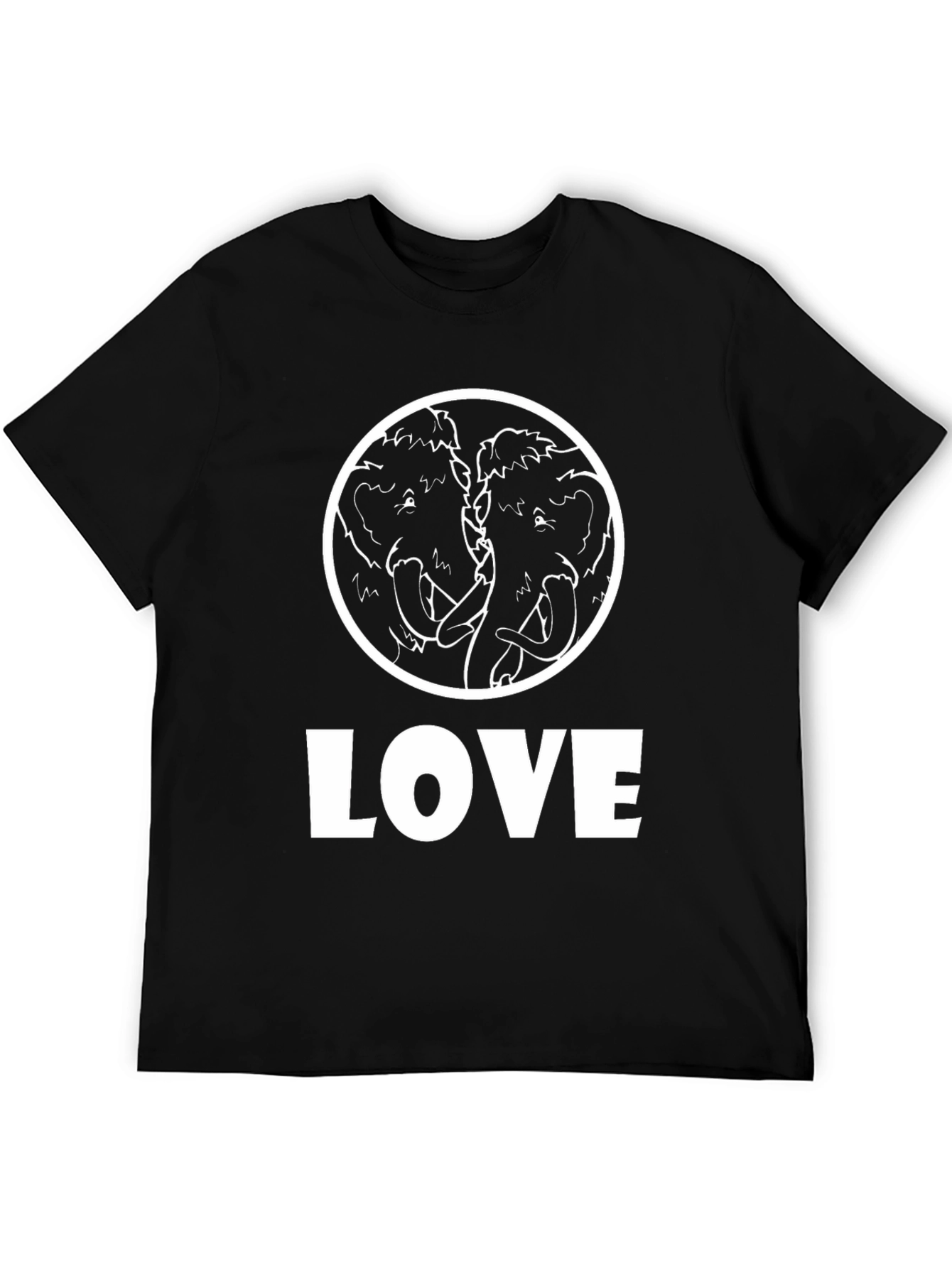 Mammoth Love Graphic Tee - Black Cotton T-Shirt
