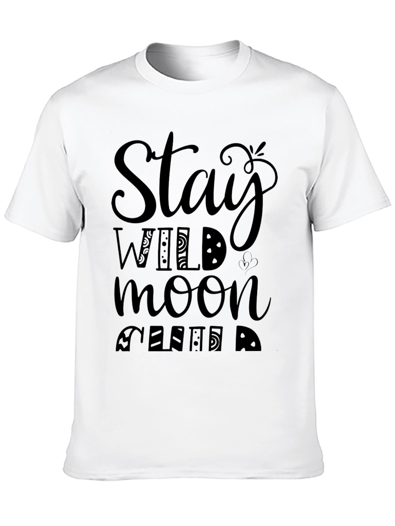 Stay Wild Moon Child T-Shirt - Unisex Black Tee
