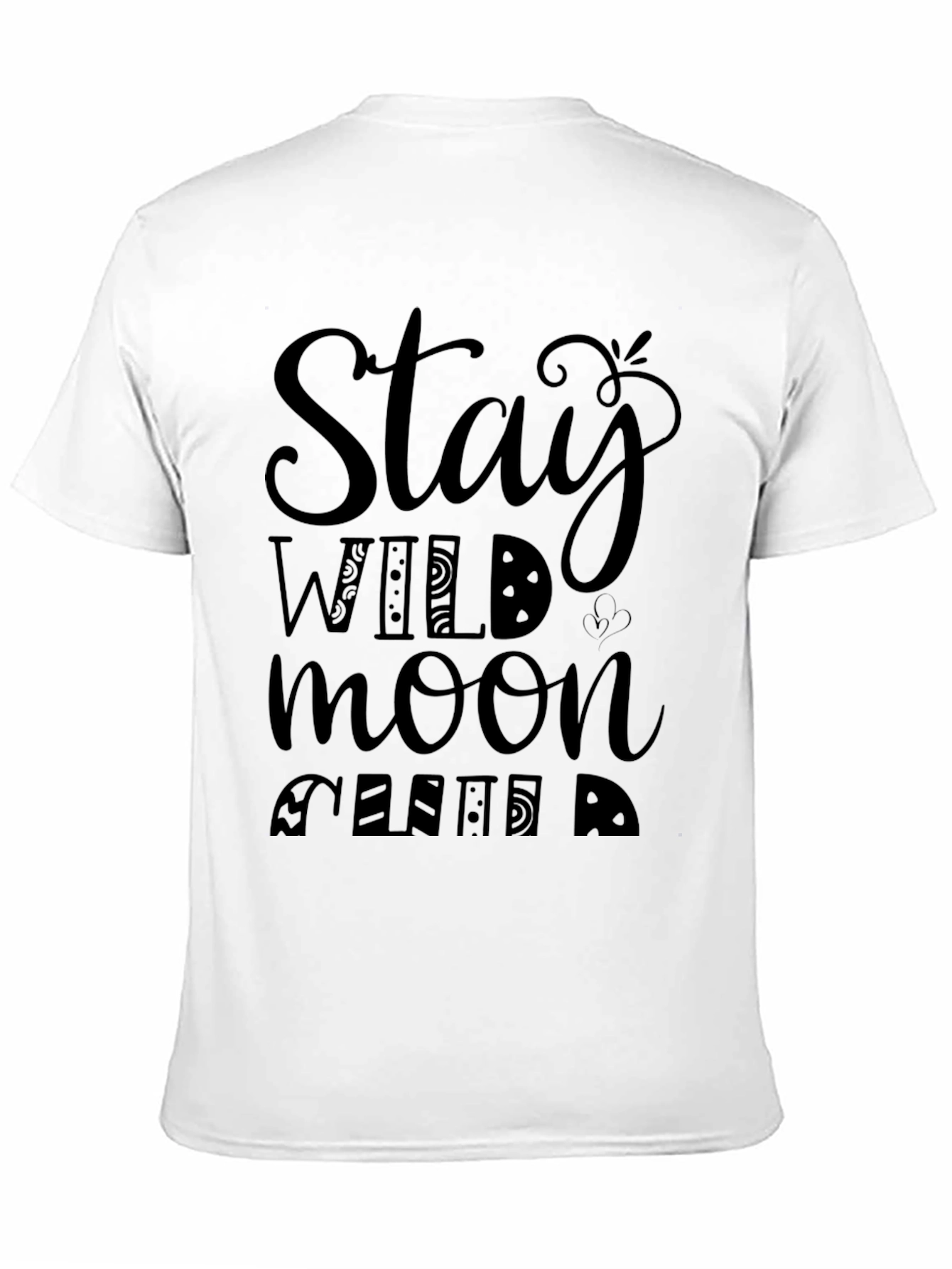 Stay Wild Moon Child T-Shirt - Unisex Black Tee