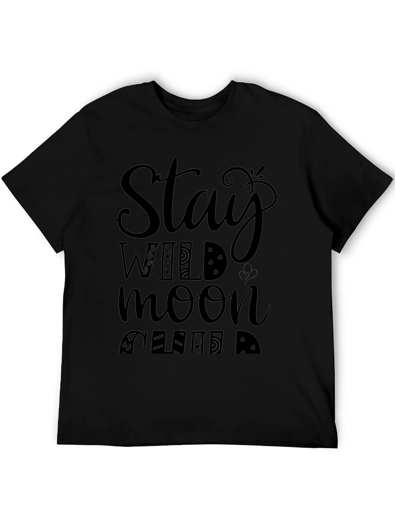 Stay Wild Moon Child T-Shirt - Unisex Black Tee