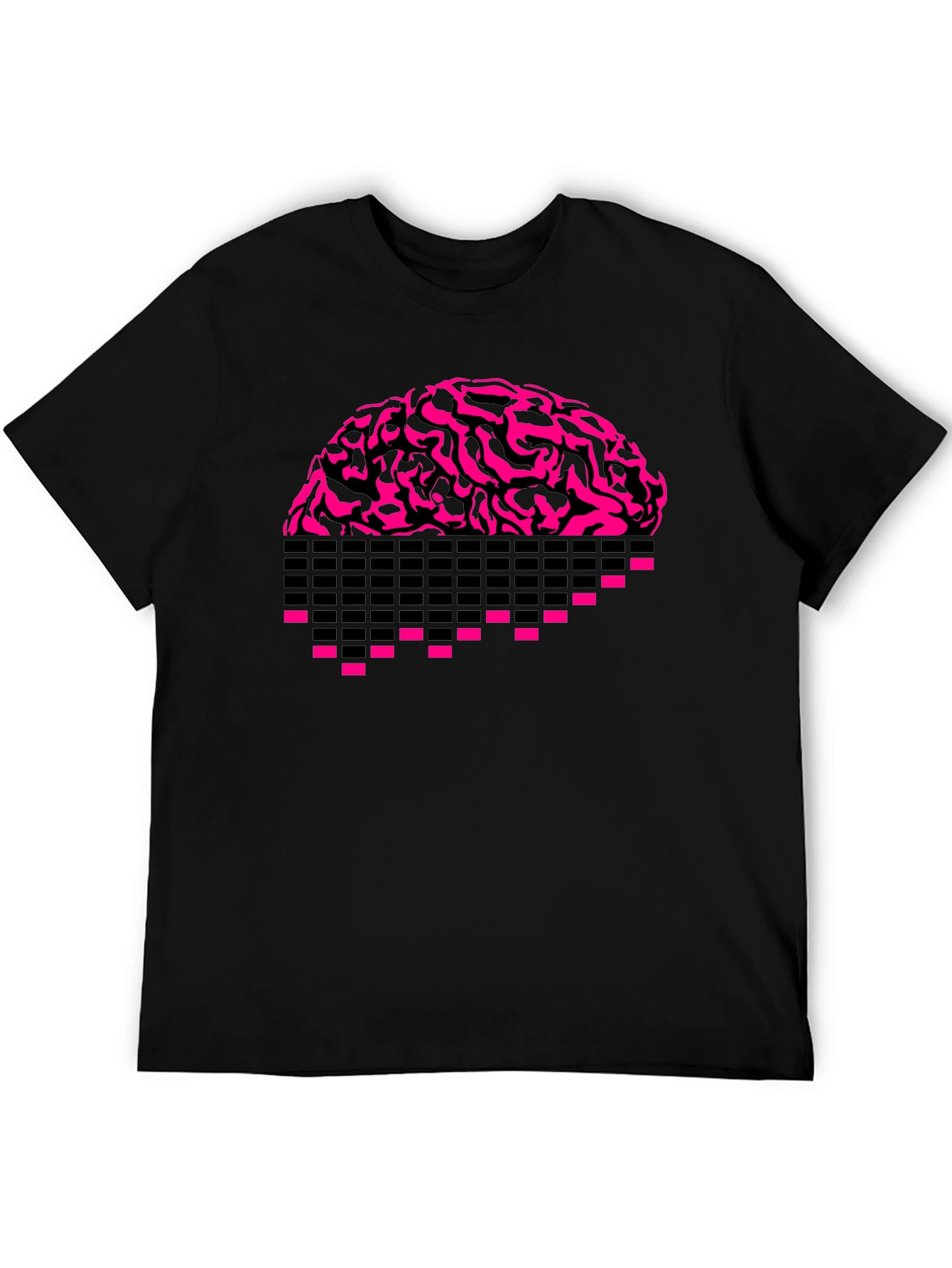 Pixel Brain Black T-Shirt
