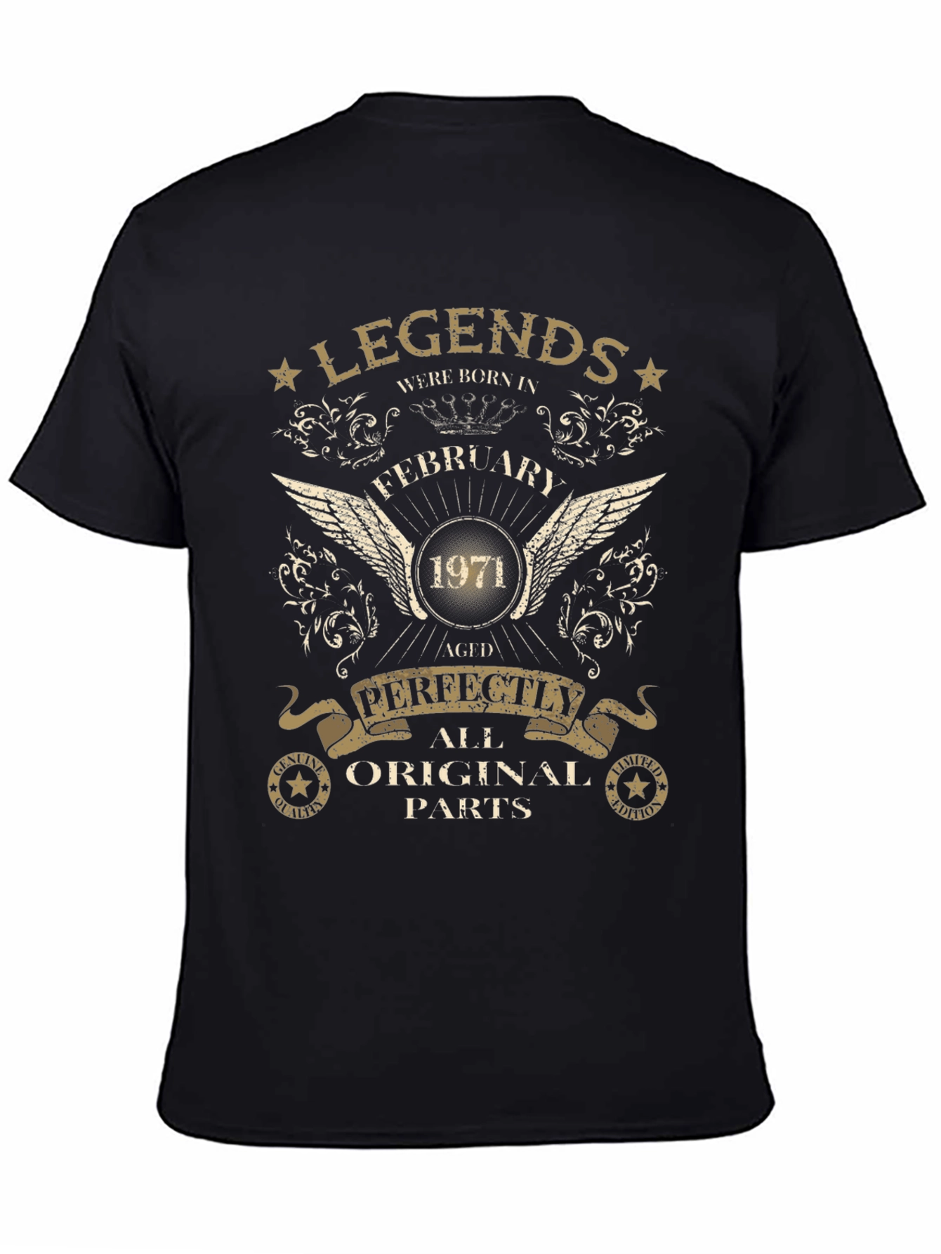 Legends Born in February 1971 Aged Perfectly T-Shirt