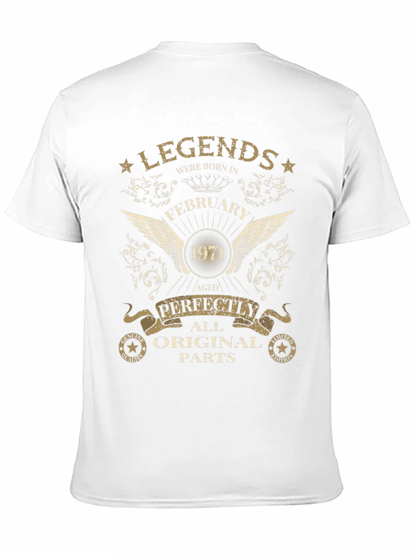 Legends Born in February 1971 Aged Perfectly T-Shirt