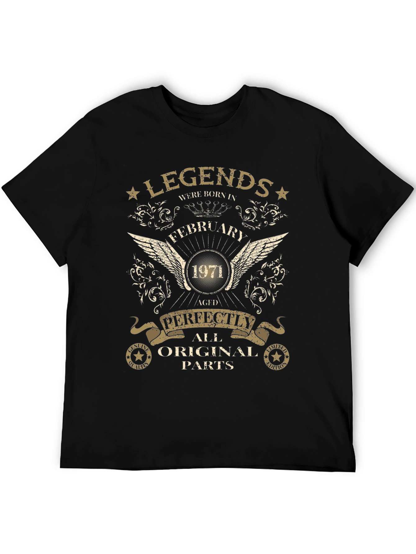 Legends Born in February 1971 Aged Perfectly T-Shirt