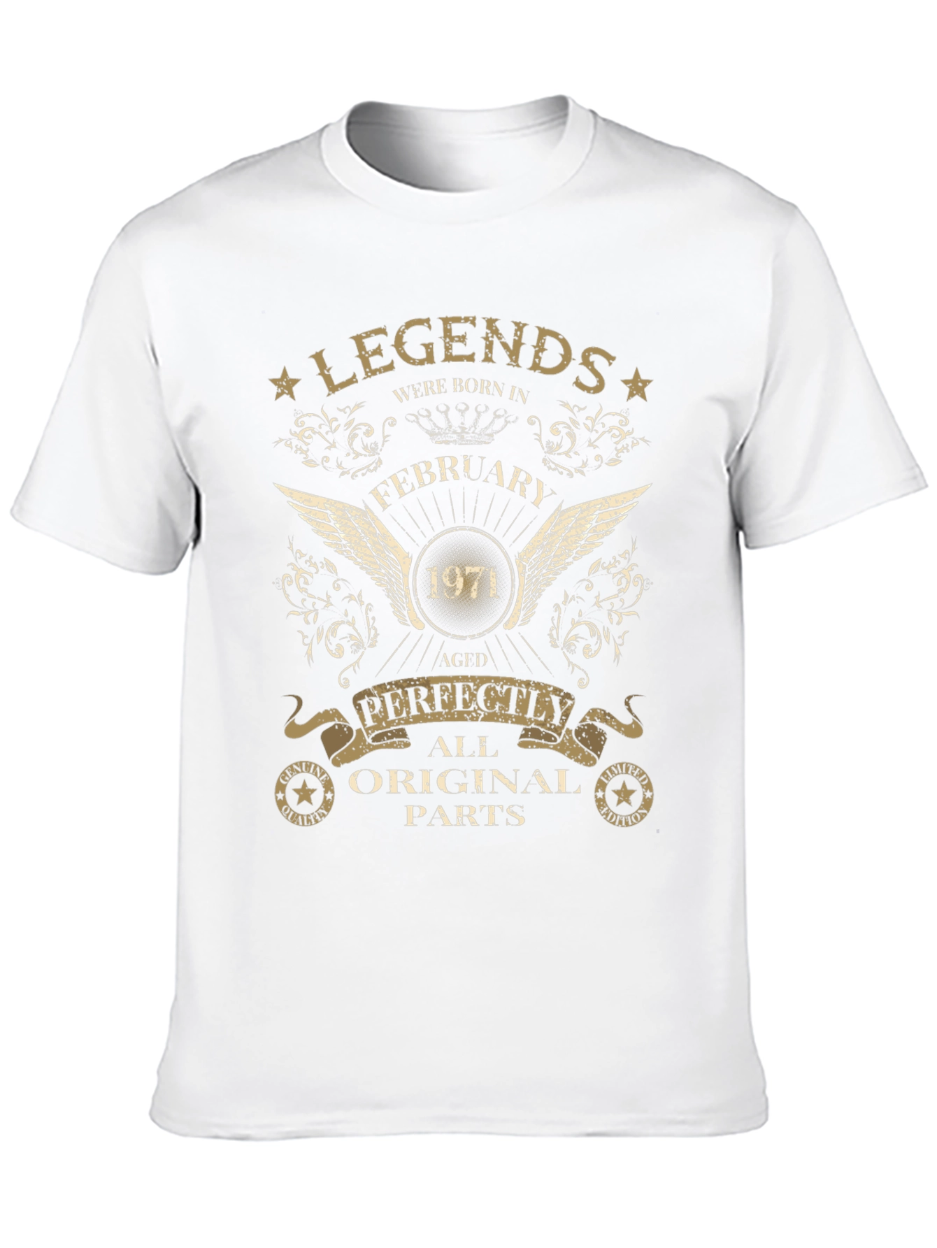 Legends Born in February 1971 Aged Perfectly T-Shirt