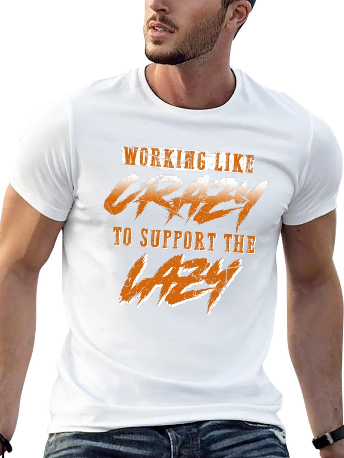 Working Like Crazy T-Shirt - Funny Graphic Tee