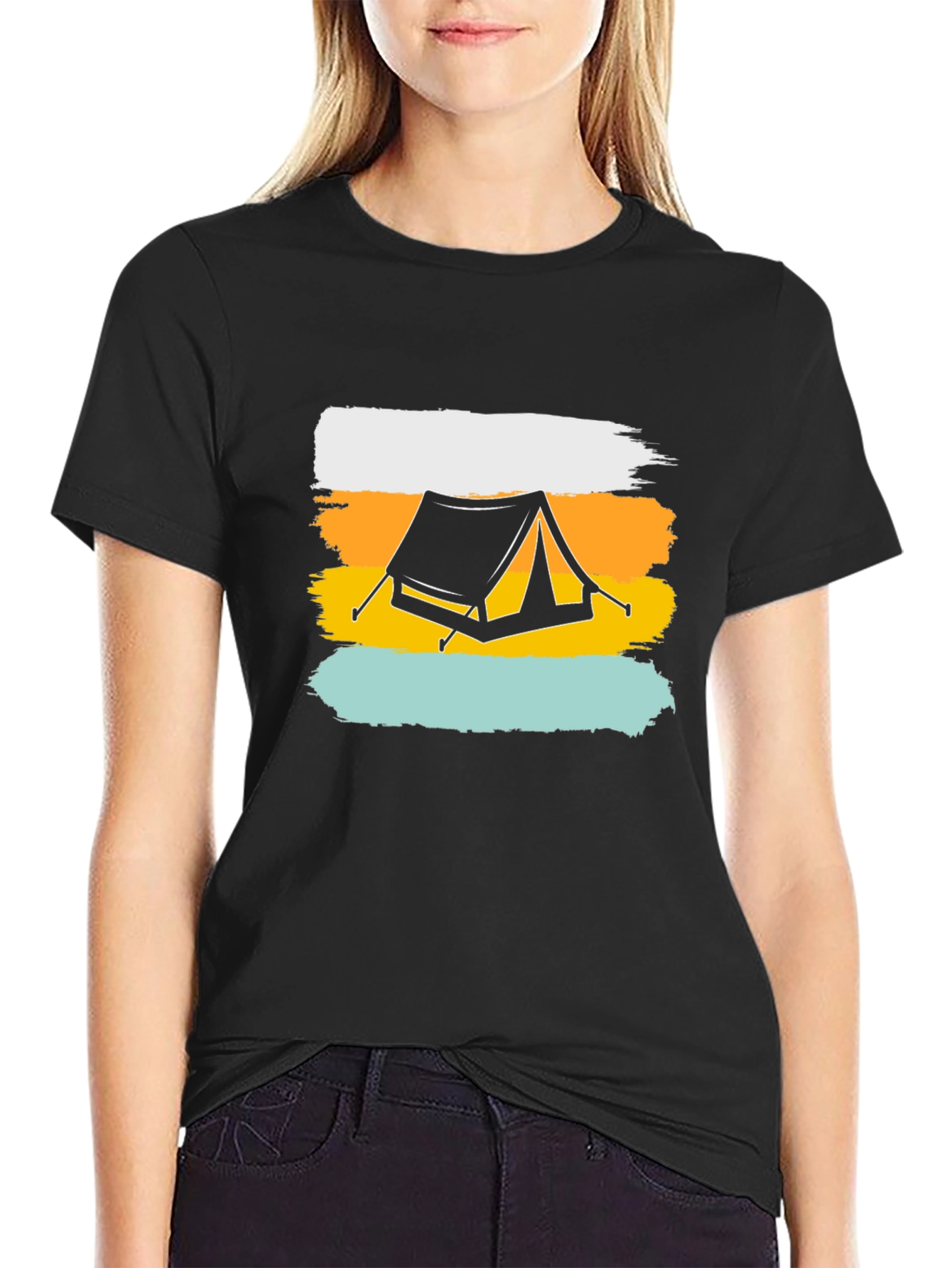 Camping Tent Graphic Tee - Outdoor Adventure Shirt