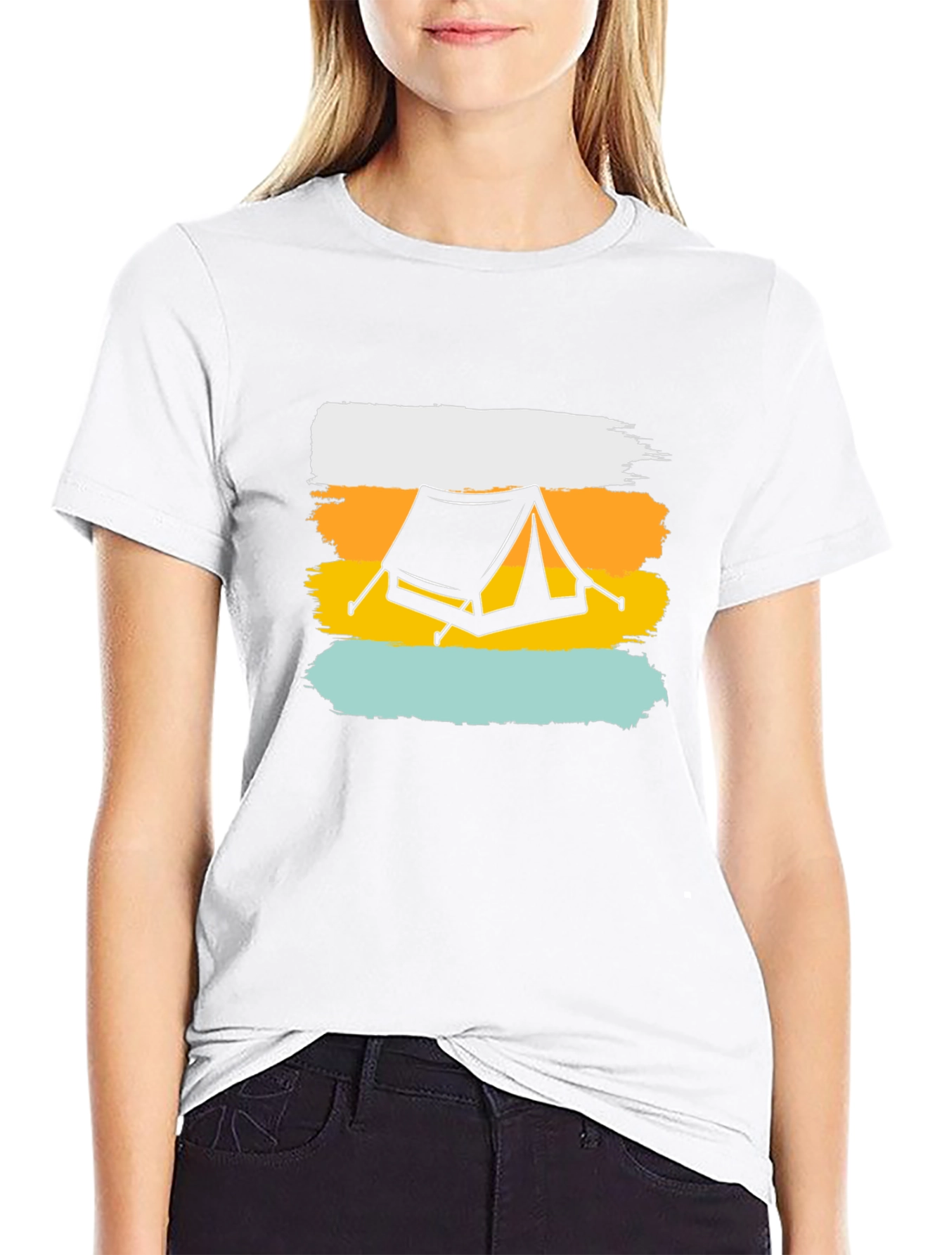 Camping Tent Graphic Tee - Outdoor Adventure Shirt