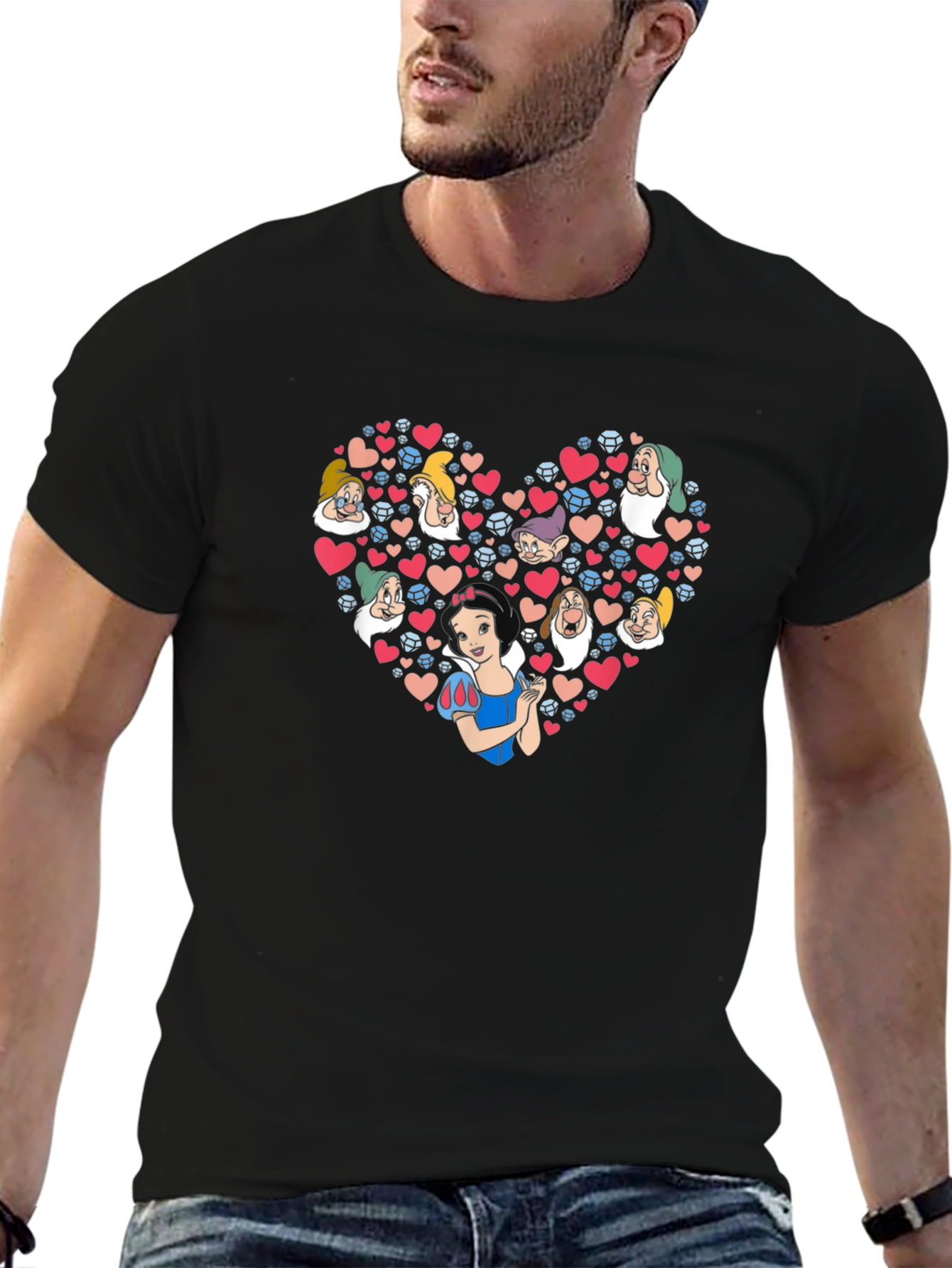 Snow White Heart Graphic Tee